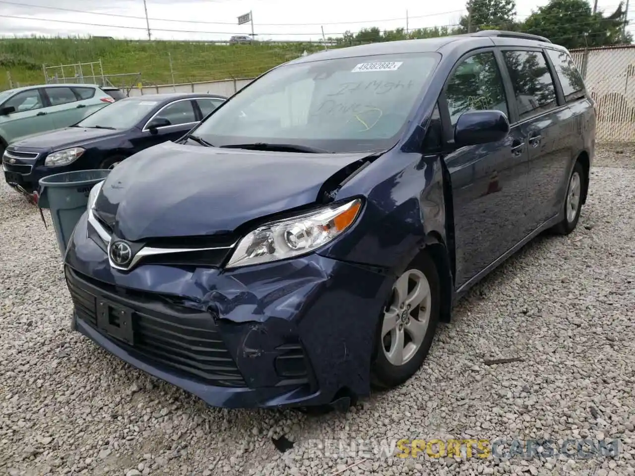 2 Photograph of a damaged car 5TDKZ3DC2LS056205 TOYOTA SIENNA 2020