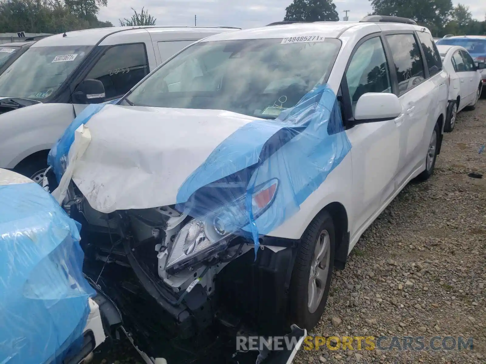 2 Photograph of a damaged car 5TDKZ3DC2LS061114 TOYOTA SIENNA 2020