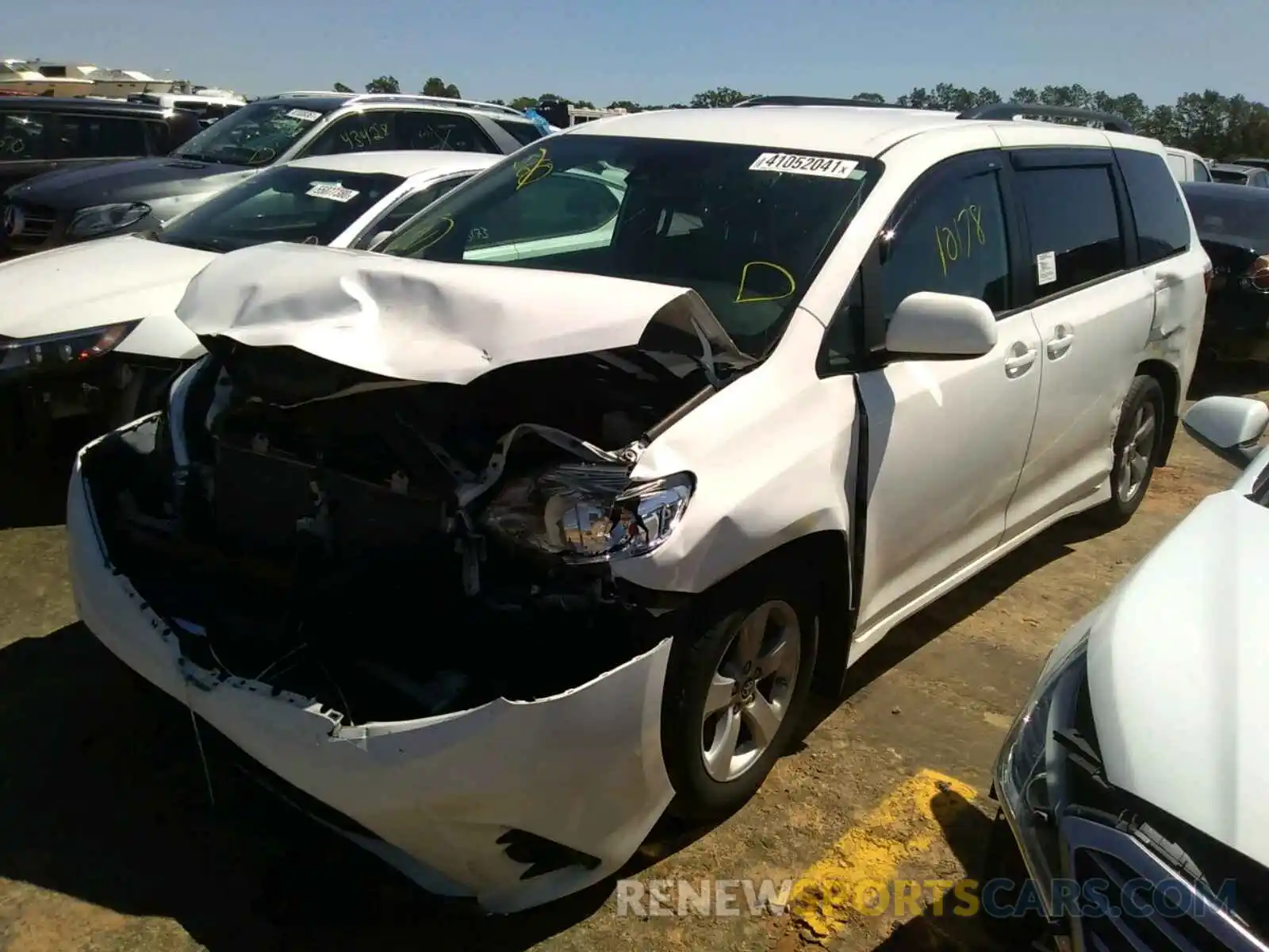 2 Фотография поврежденного автомобиля 5TDKZ3DC2LS062487 TOYOTA SIENNA 2020
