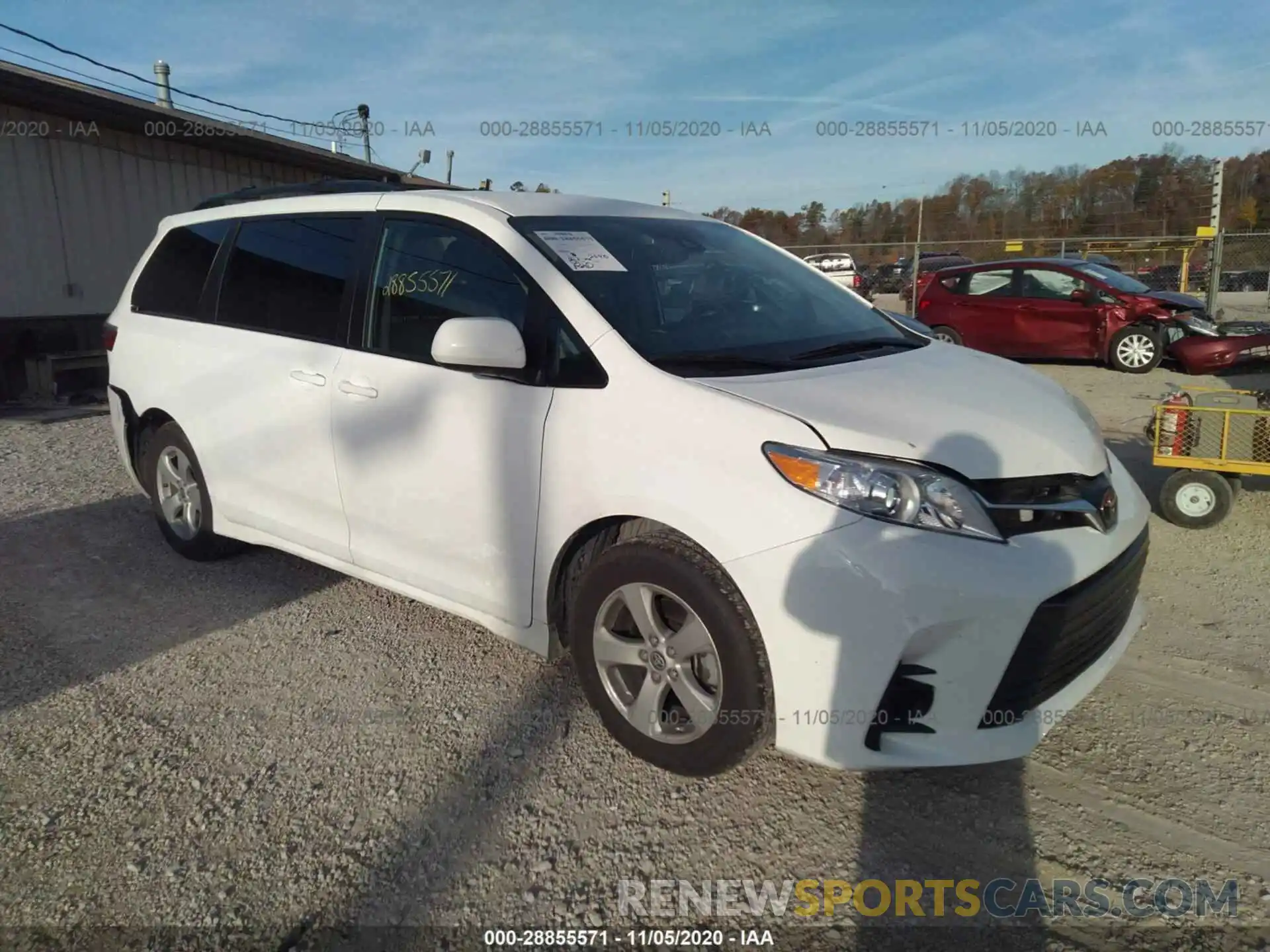 1 Photograph of a damaged car 5TDKZ3DC2LS076342 TOYOTA SIENNA 2020