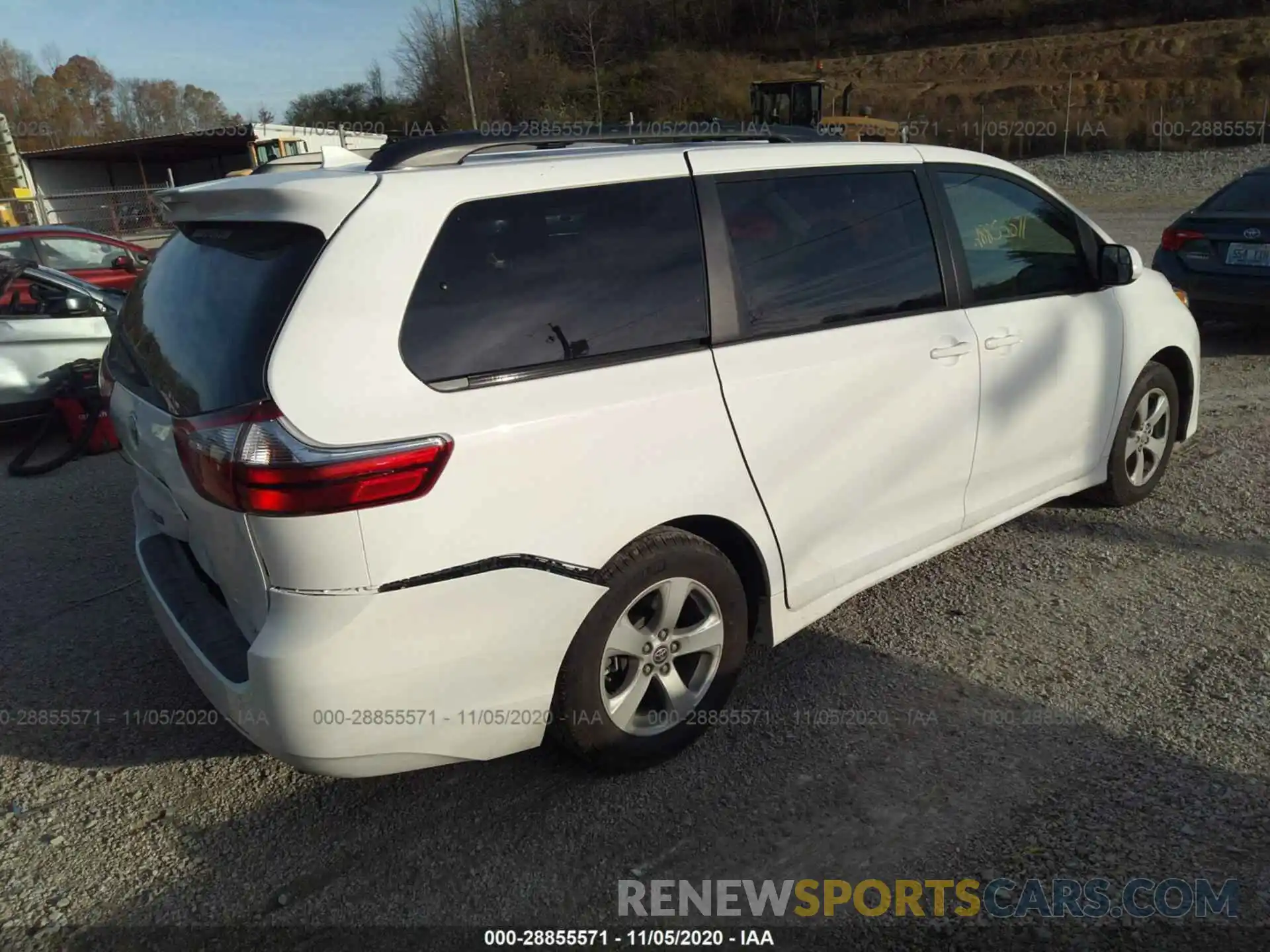 4 Фотография поврежденного автомобиля 5TDKZ3DC2LS076342 TOYOTA SIENNA 2020