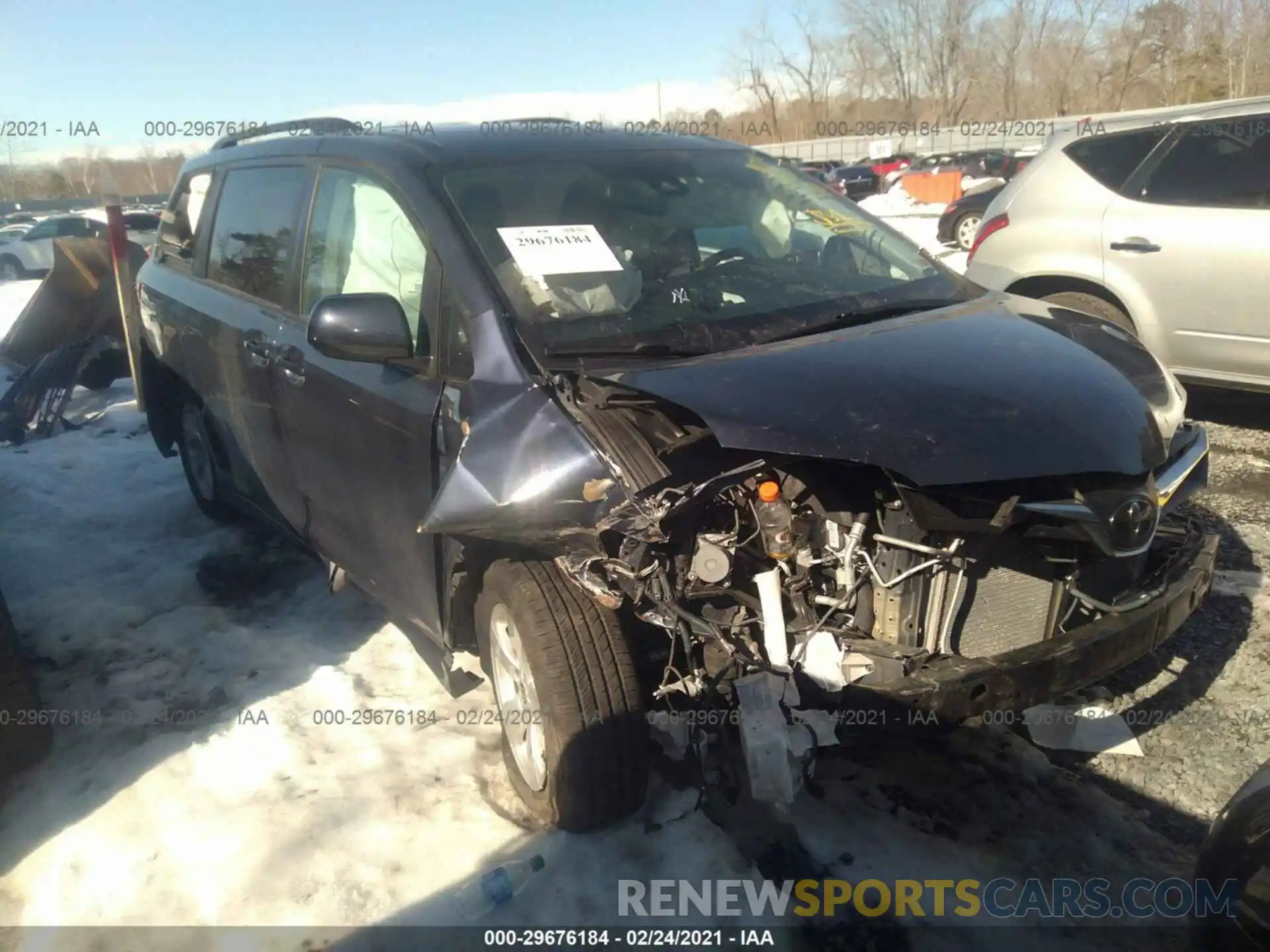 1 Photograph of a damaged car 5TDKZ3DC2LS084215 TOYOTA SIENNA 2020