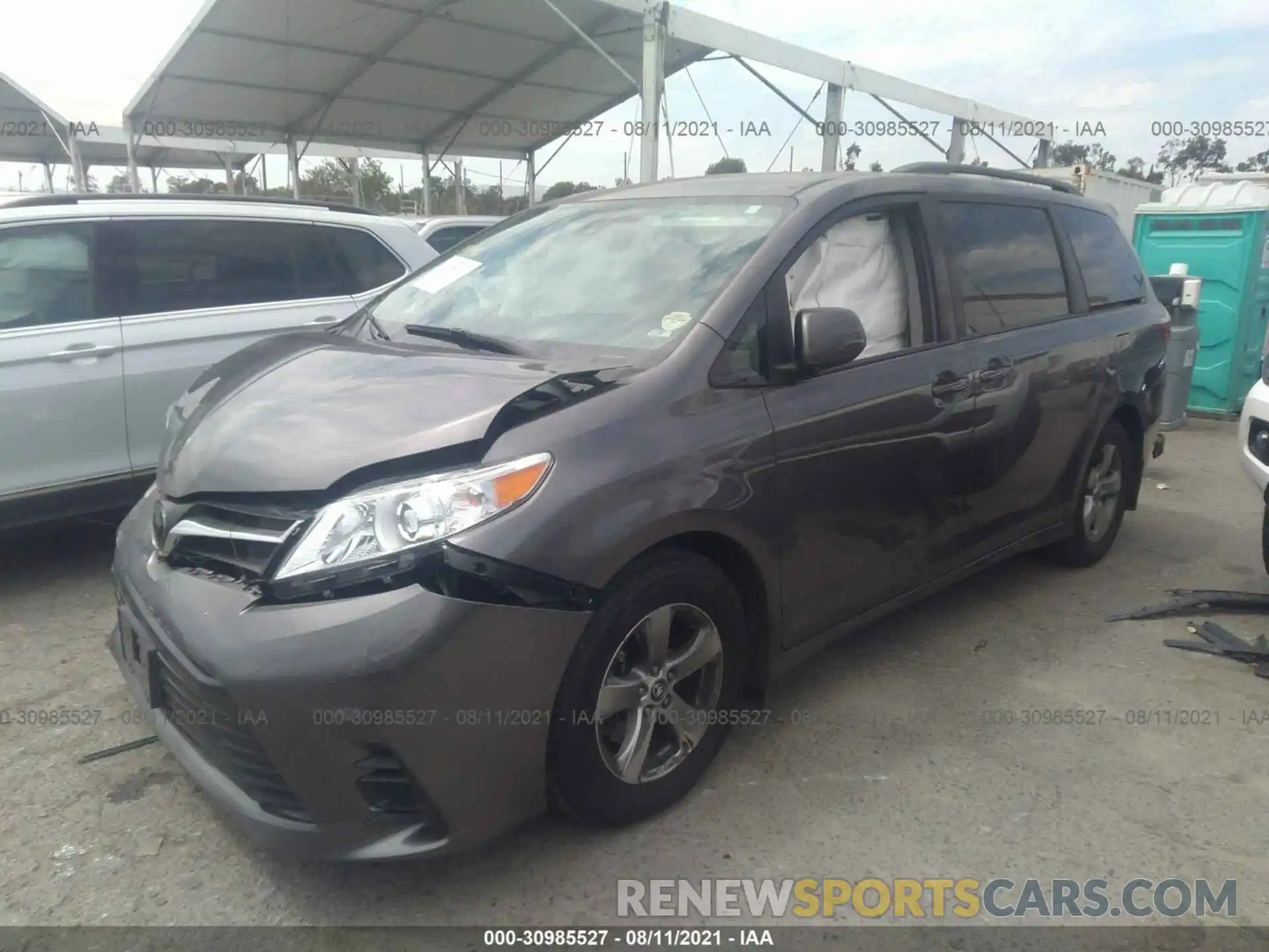 2 Photograph of a damaged car 5TDKZ3DC3LS047416 TOYOTA SIENNA 2020