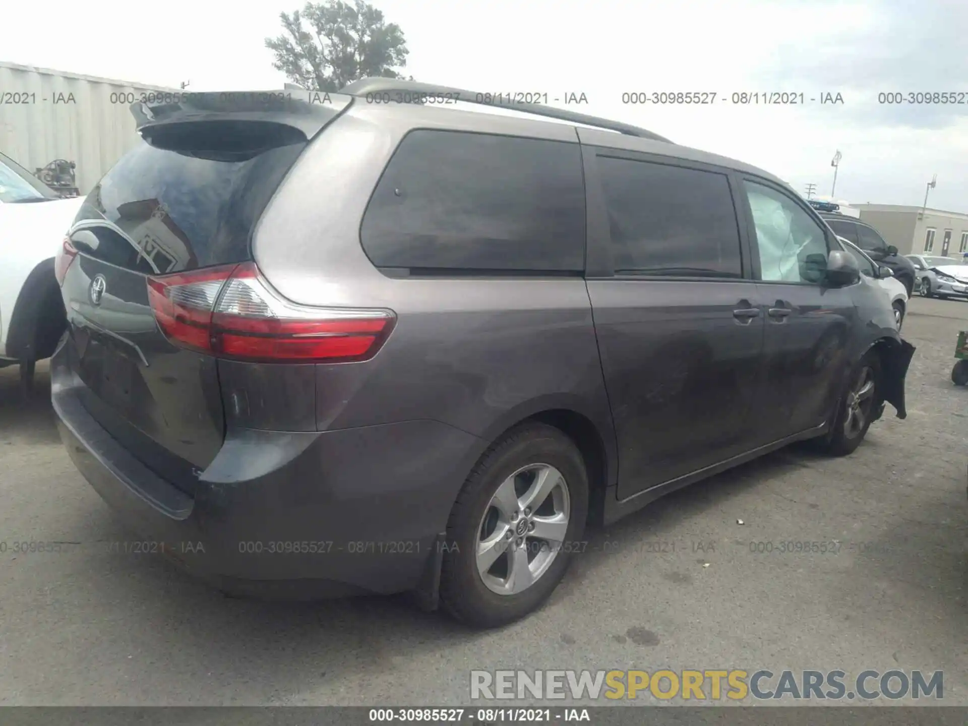 4 Фотография поврежденного автомобиля 5TDKZ3DC3LS047416 TOYOTA SIENNA 2020