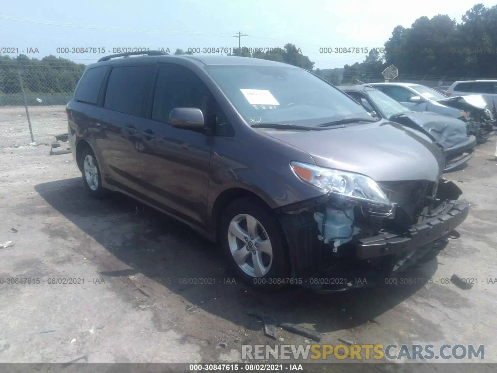 1 Photograph of a damaged car 5TDKZ3DC3LS076639 TOYOTA SIENNA 2020