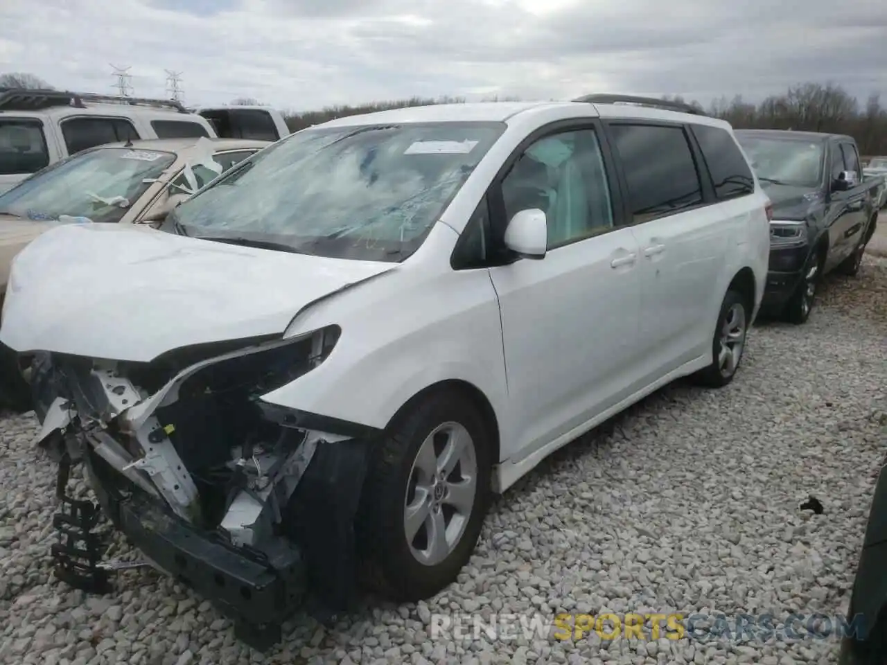 2 Фотография поврежденного автомобиля 5TDKZ3DC3LS077497 TOYOTA SIENNA 2020