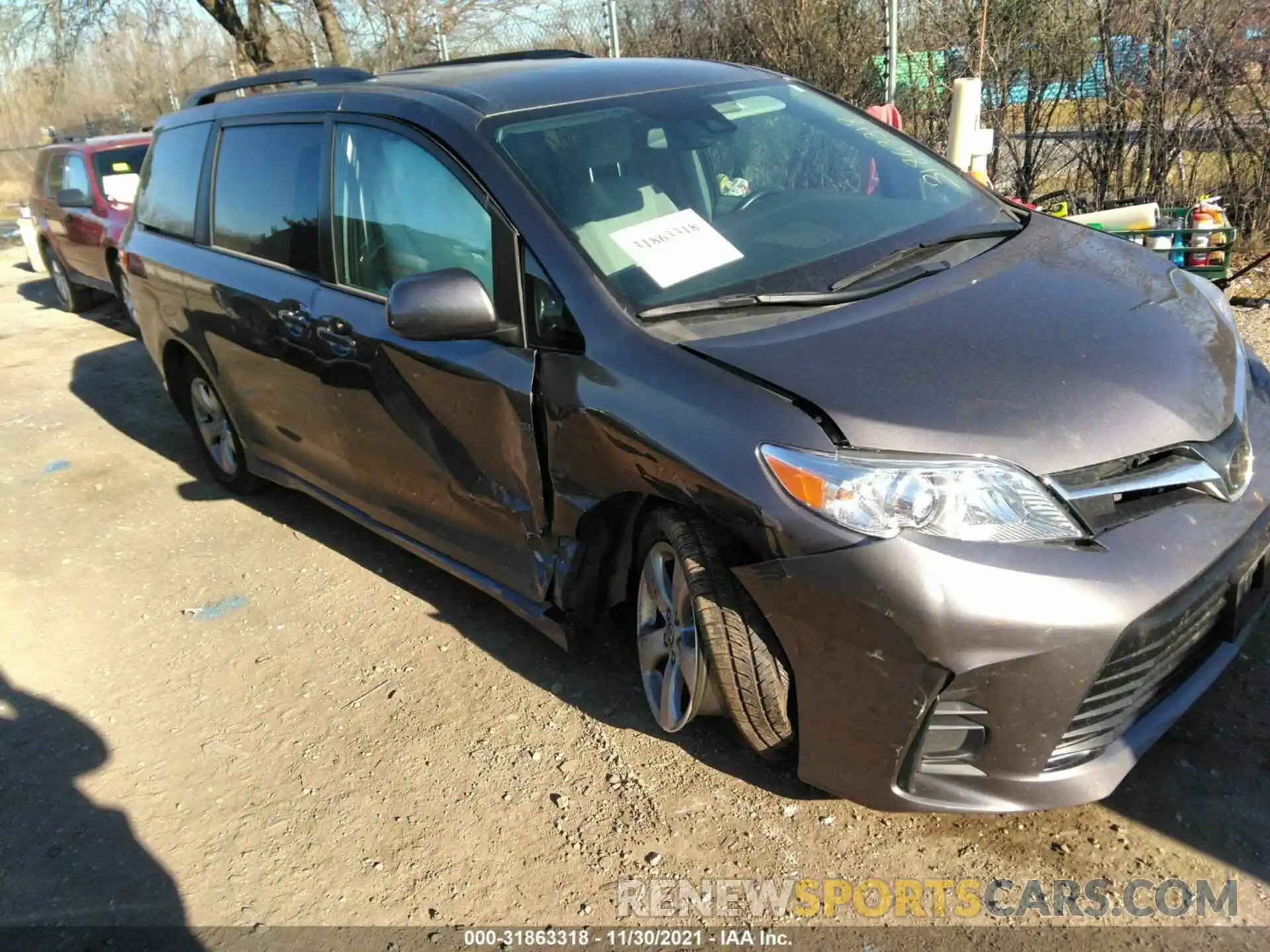 1 Photograph of a damaged car 5TDKZ3DC3LS083784 TOYOTA SIENNA 2020