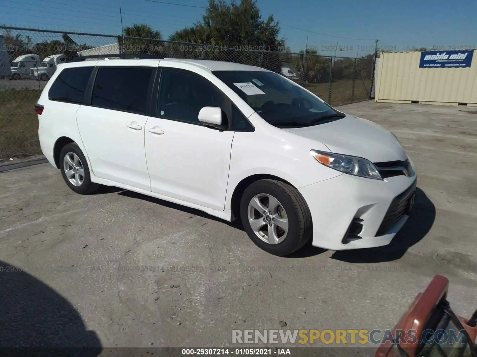 1 Photograph of a damaged car 5TDKZ3DC4LS064497 TOYOTA SIENNA 2020