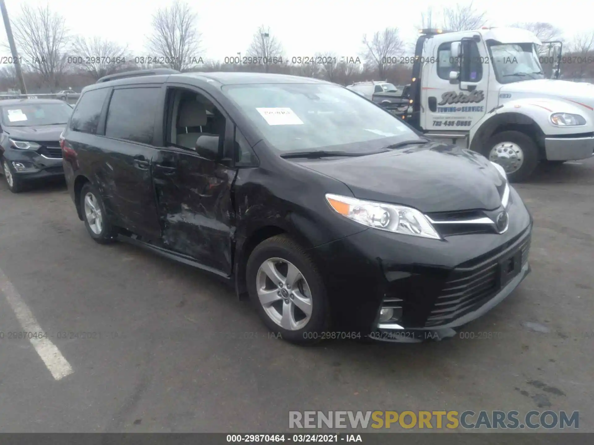 1 Photograph of a damaged car 5TDKZ3DC4LS074303 TOYOTA SIENNA 2020