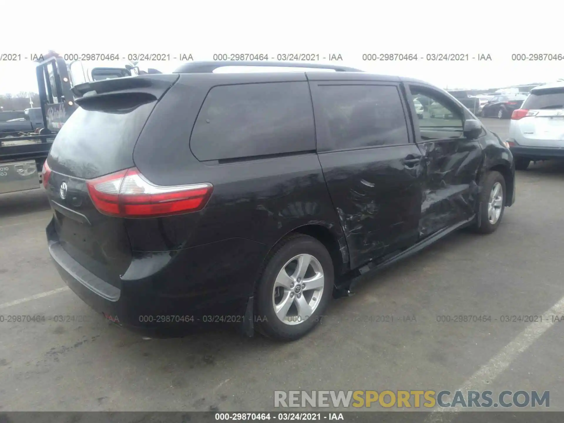 4 Фотография поврежденного автомобиля 5TDKZ3DC4LS074303 TOYOTA SIENNA 2020