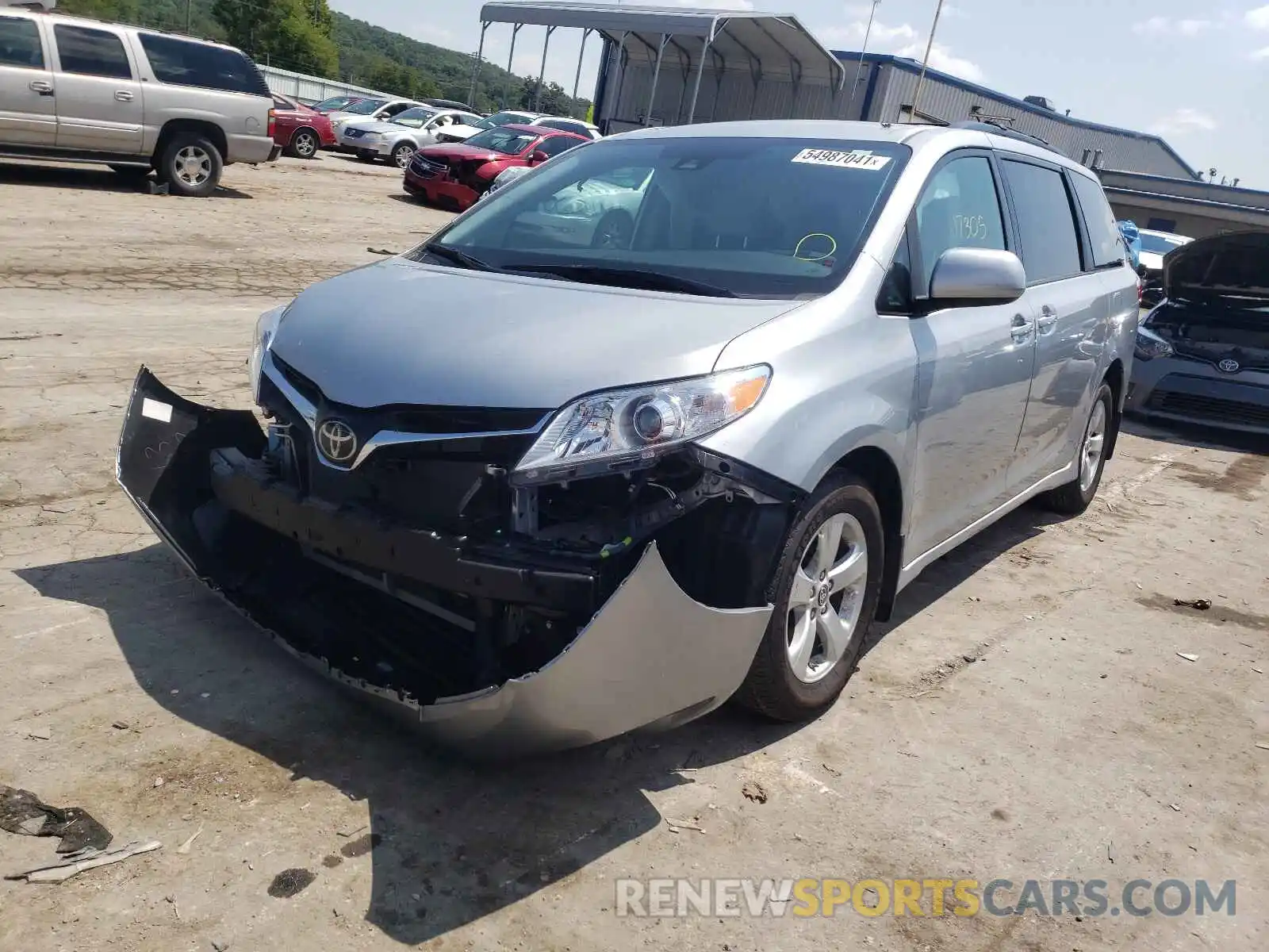 2 Photograph of a damaged car 5TDKZ3DC4LS076634 TOYOTA SIENNA 2020