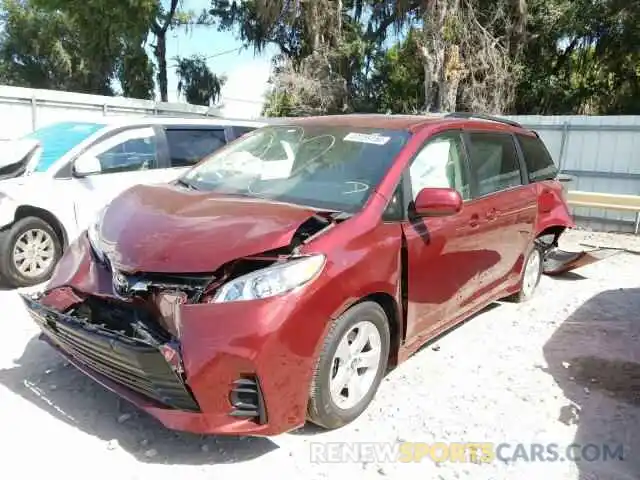 2 Photograph of a damaged car 5TDKZ3DC5LS023957 TOYOTA SIENNA 2020