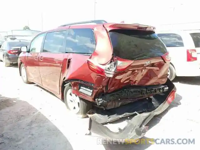 3 Photograph of a damaged car 5TDKZ3DC5LS023957 TOYOTA SIENNA 2020