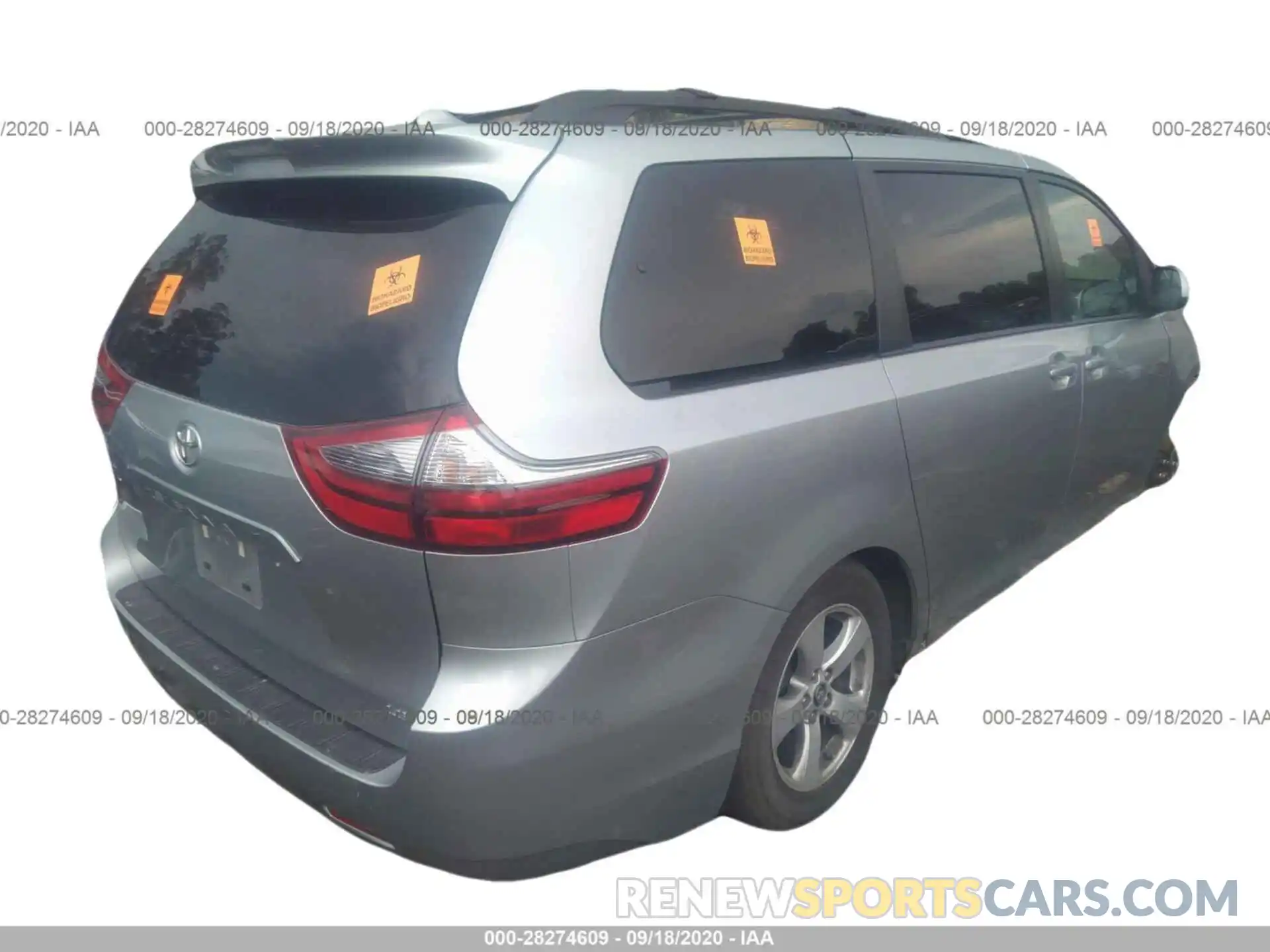 4 Фотография поврежденного автомобиля 5TDKZ3DC5LS024297 TOYOTA SIENNA 2020