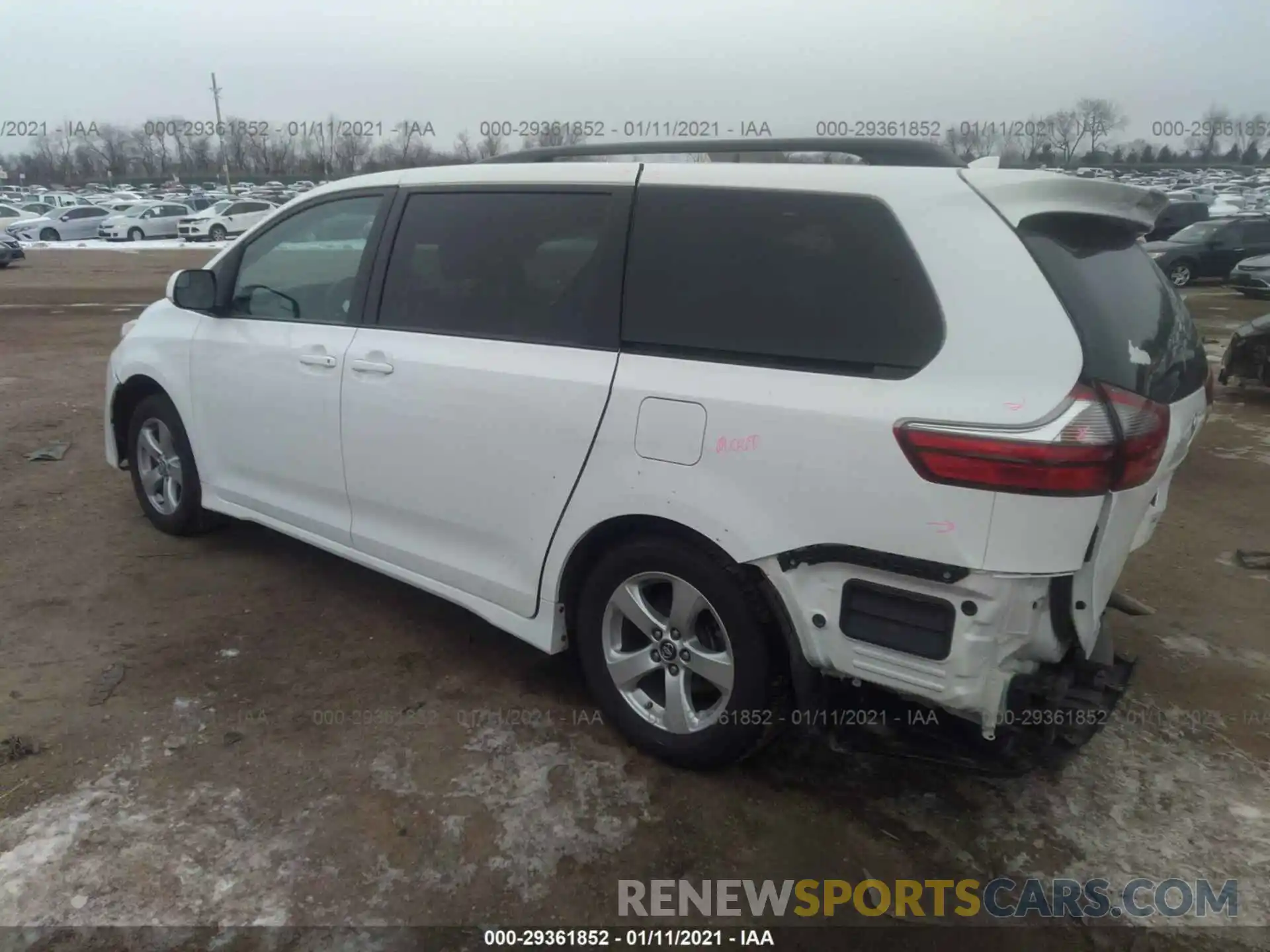 3 Фотография поврежденного автомобиля 5TDKZ3DC5LS025059 TOYOTA SIENNA 2020