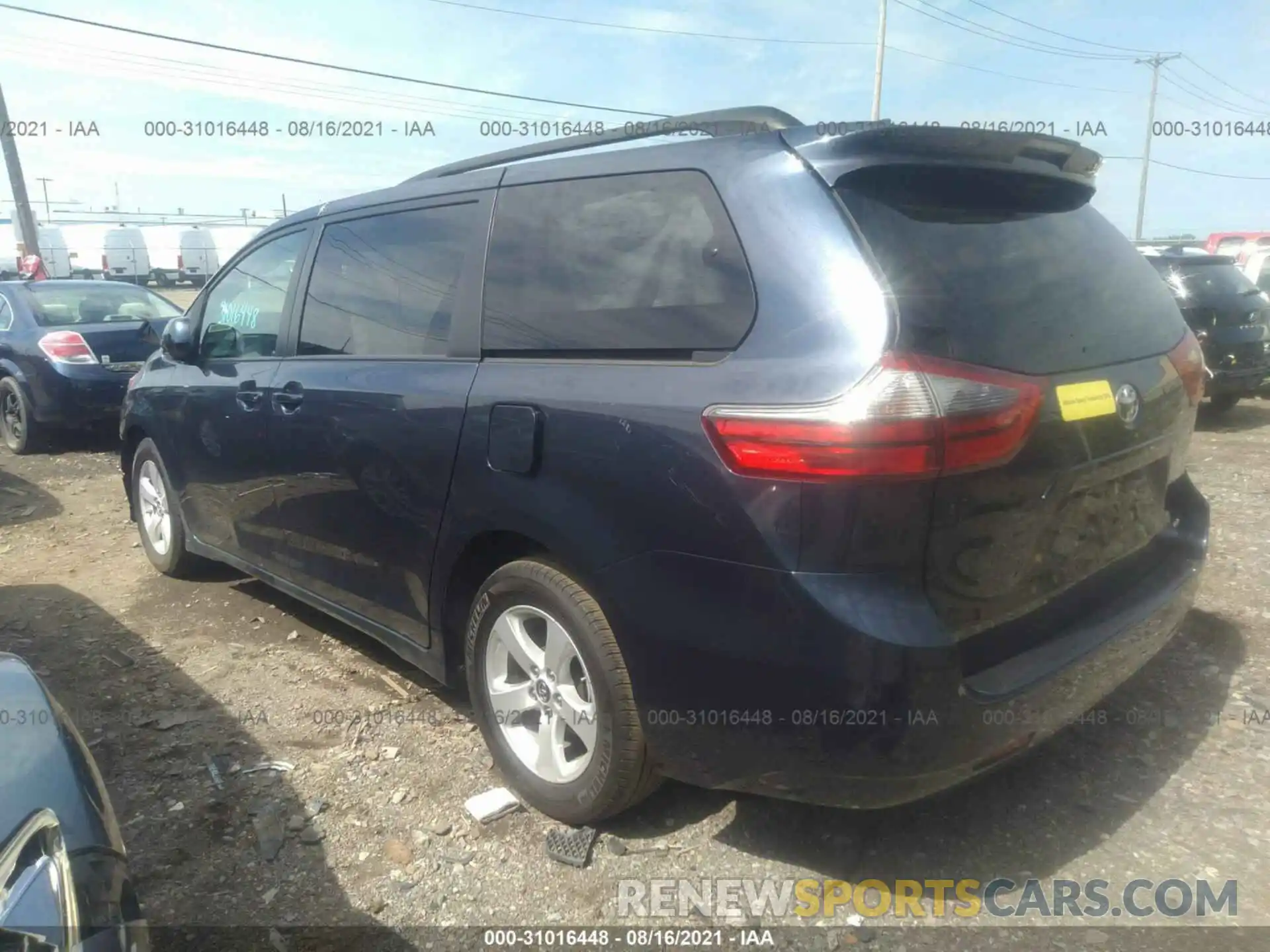 3 Фотография поврежденного автомобиля 5TDKZ3DC5LS039284 TOYOTA SIENNA 2020