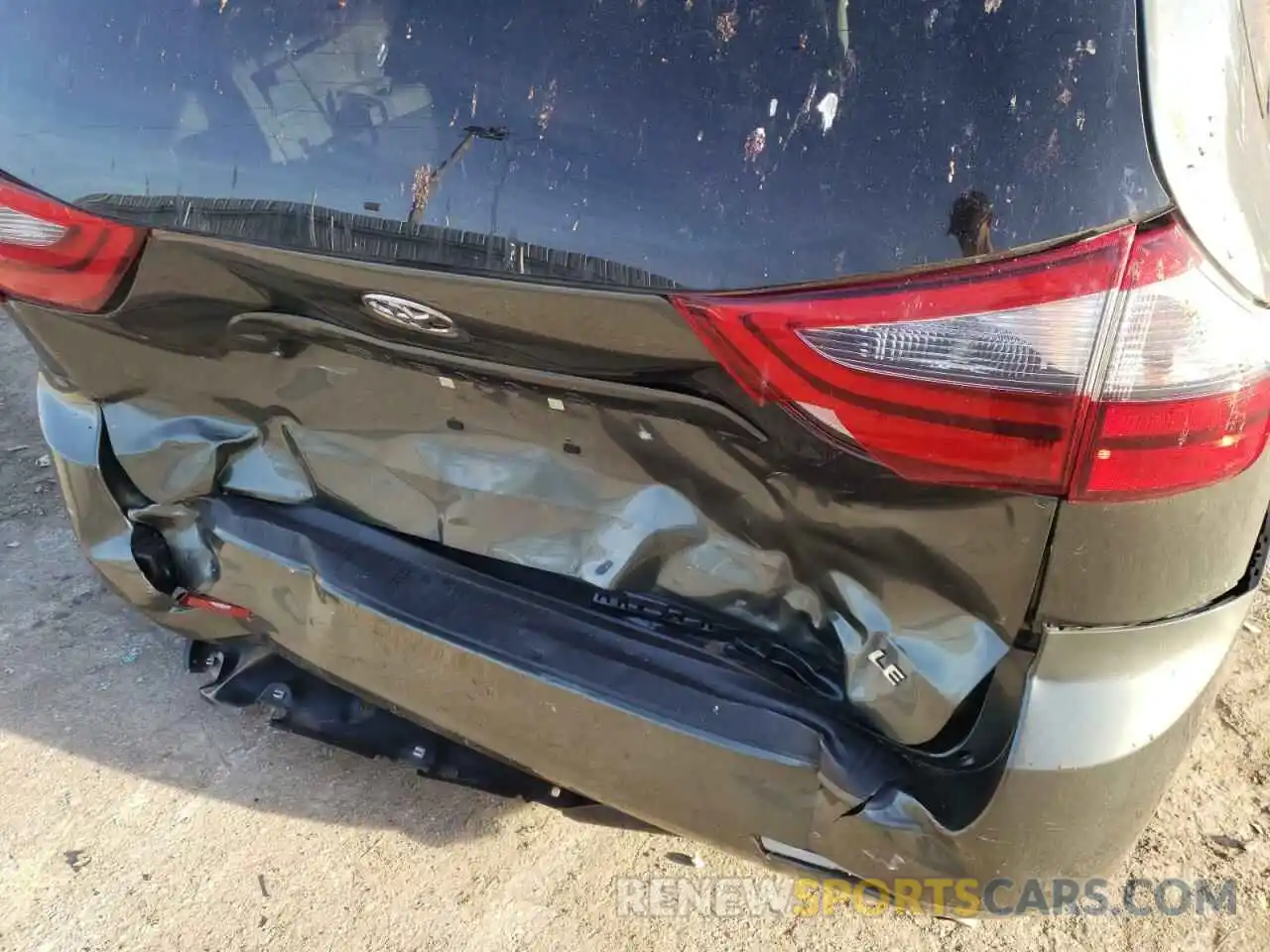 9 Photograph of a damaged car 5TDKZ3DC5LS041813 TOYOTA SIENNA 2020