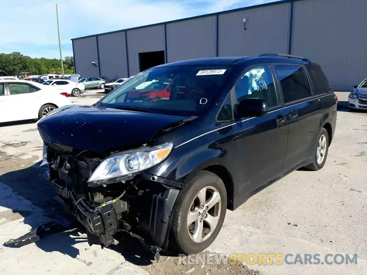 2 Photograph of a damaged car 5TDKZ3DC5LS048325 TOYOTA SIENNA 2020