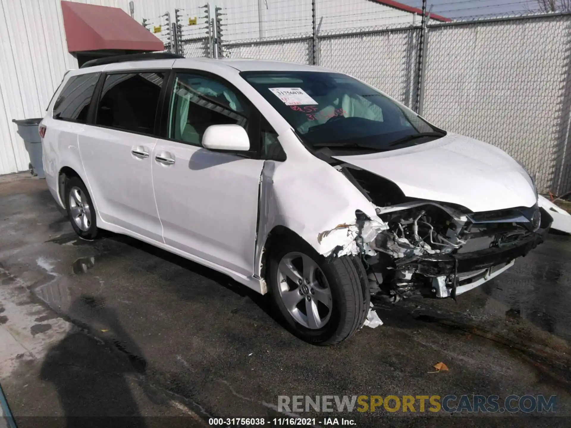 1 Photograph of a damaged car 5TDKZ3DC5LS049068 TOYOTA SIENNA 2020