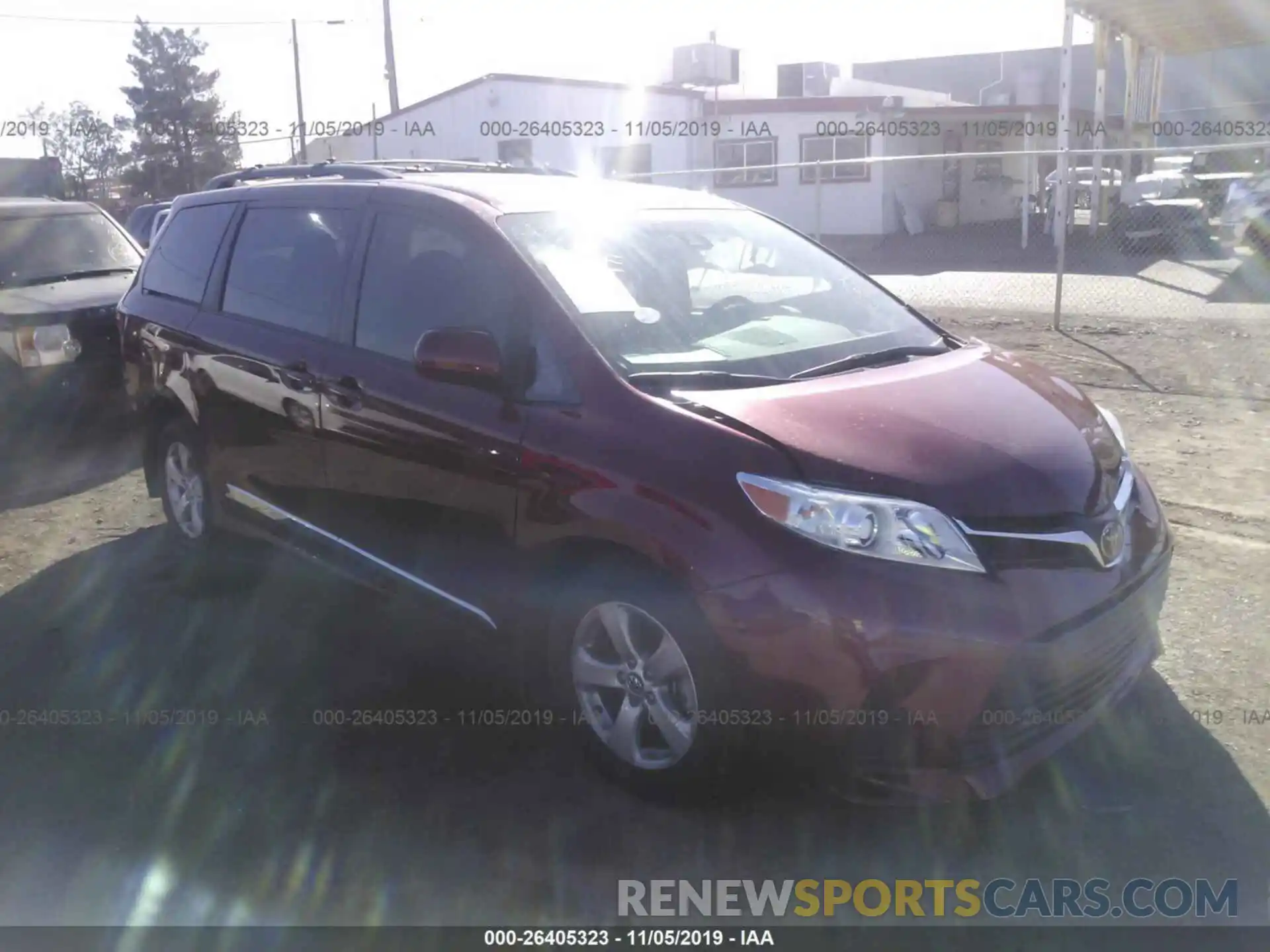 1 Photograph of a damaged car 5TDKZ3DC6LS022820 TOYOTA SIENNA 2020