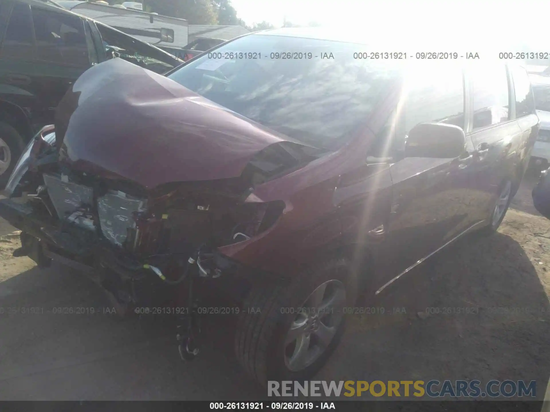 2 Photograph of a damaged car 5TDKZ3DC6LS023112 TOYOTA SIENNA 2020