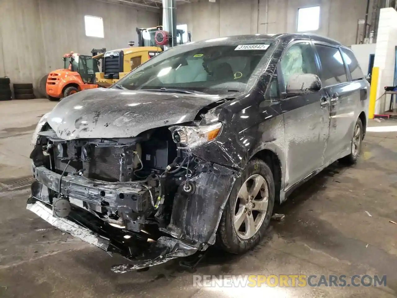 2 Photograph of a damaged car 5TDKZ3DC6LS043876 TOYOTA SIENNA 2020