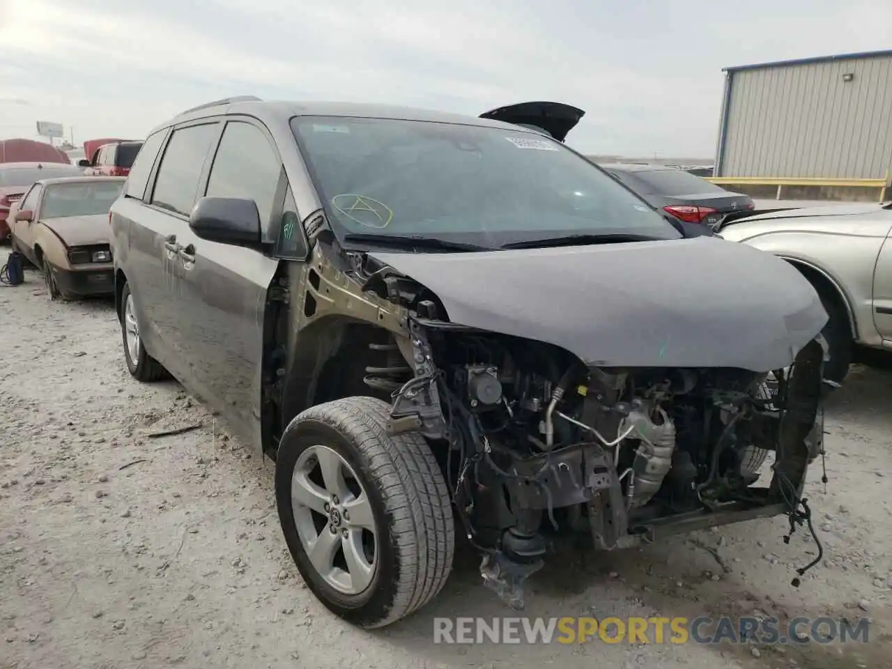 1 Photograph of a damaged car 5TDKZ3DC7LS029730 TOYOTA SIENNA 2020