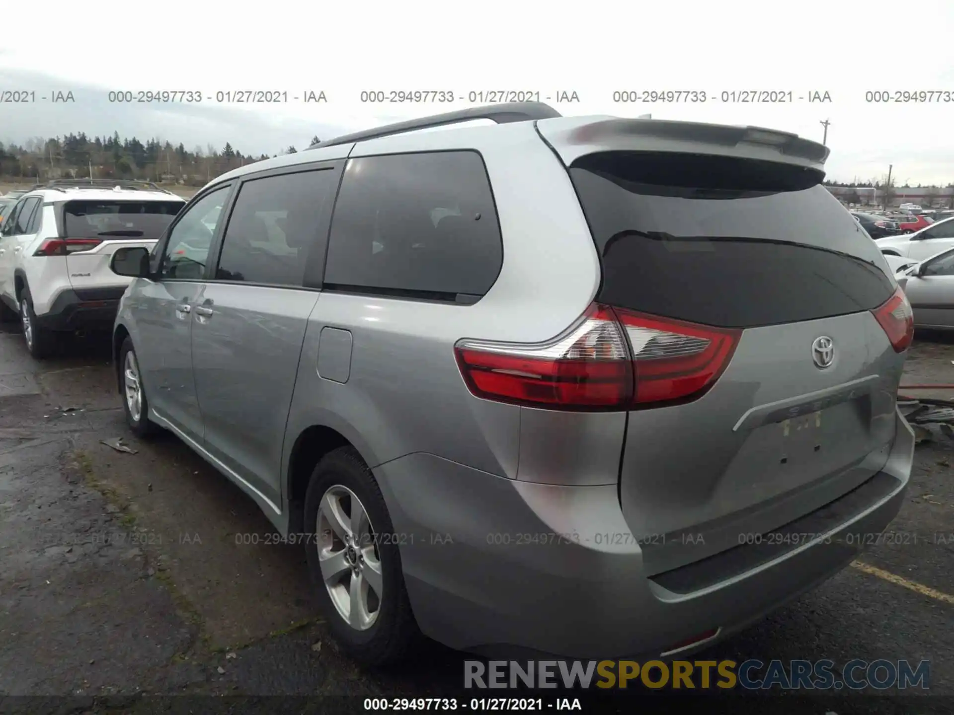 3 Фотография поврежденного автомобиля 5TDKZ3DC7LS073064 TOYOTA SIENNA 2020