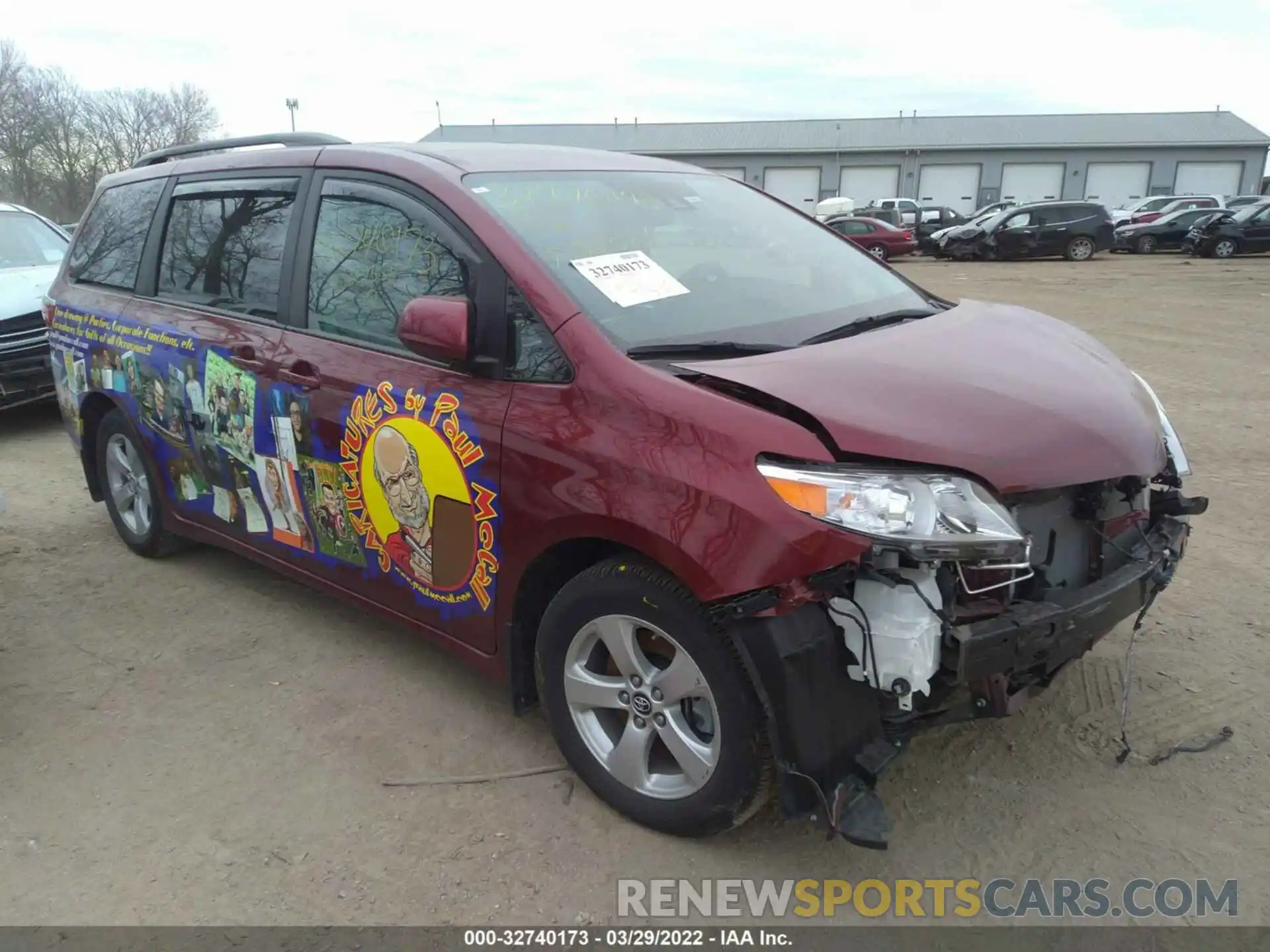 1 Photograph of a damaged car 5TDKZ3DC8LS022558 TOYOTA SIENNA 2020