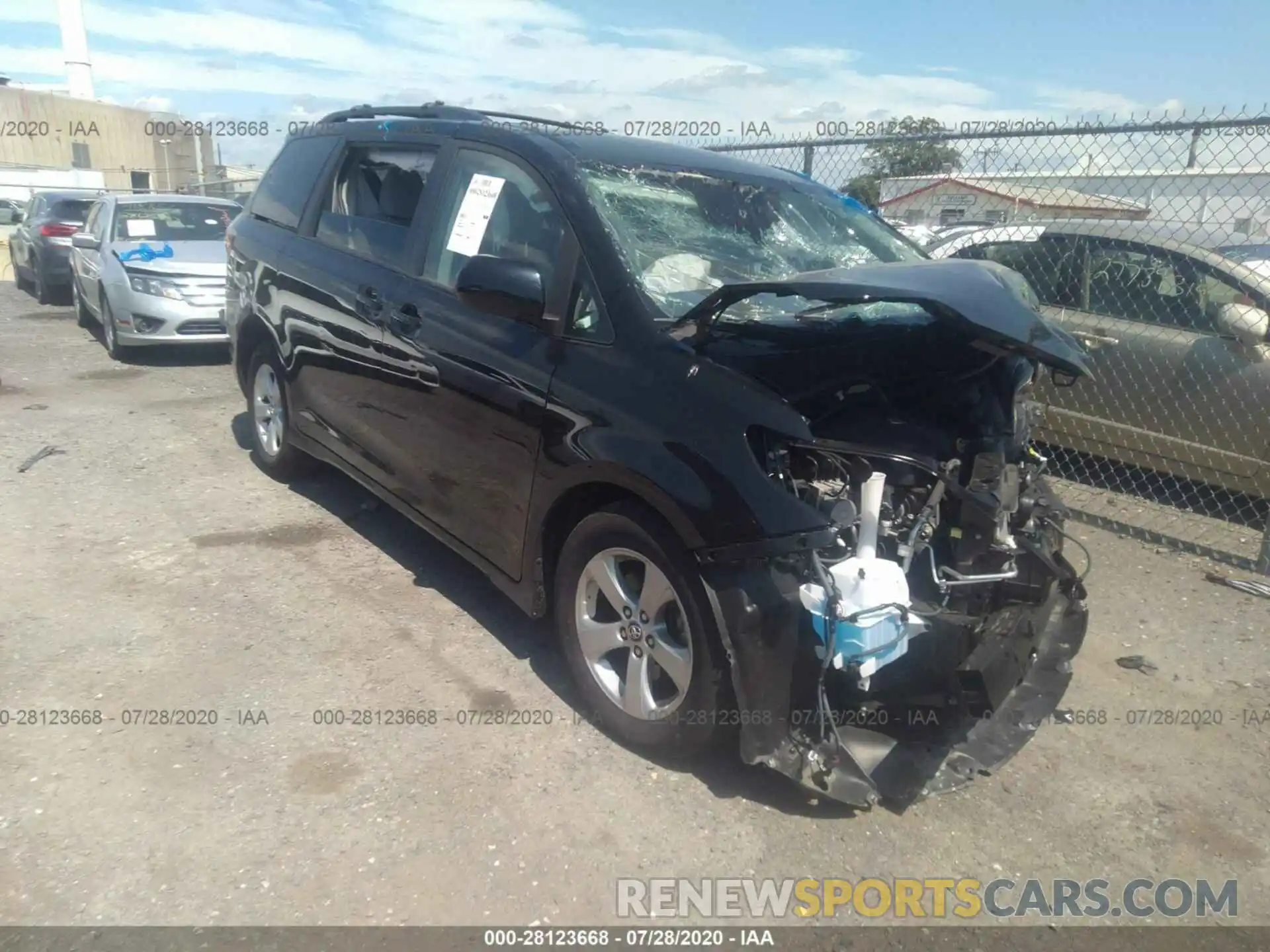 1 Photograph of a damaged car 5TDKZ3DC8LS030062 TOYOTA SIENNA 2020