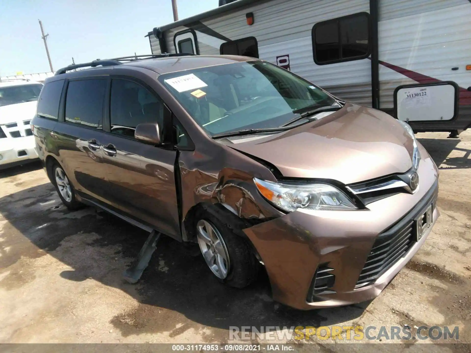 1 Photograph of a damaged car 5TDKZ3DC8LS042129 TOYOTA SIENNA 2020