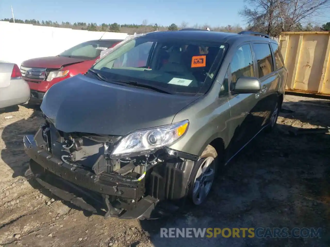 2 Photograph of a damaged car 5TDKZ3DC8LS062199 TOYOTA SIENNA 2020