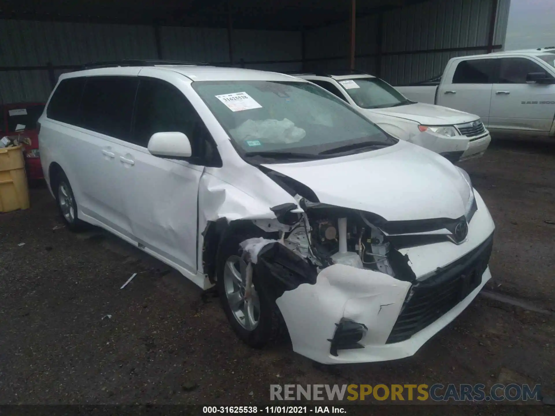 1 Photograph of a damaged car 5TDKZ3DC8LS077950 TOYOTA SIENNA 2020