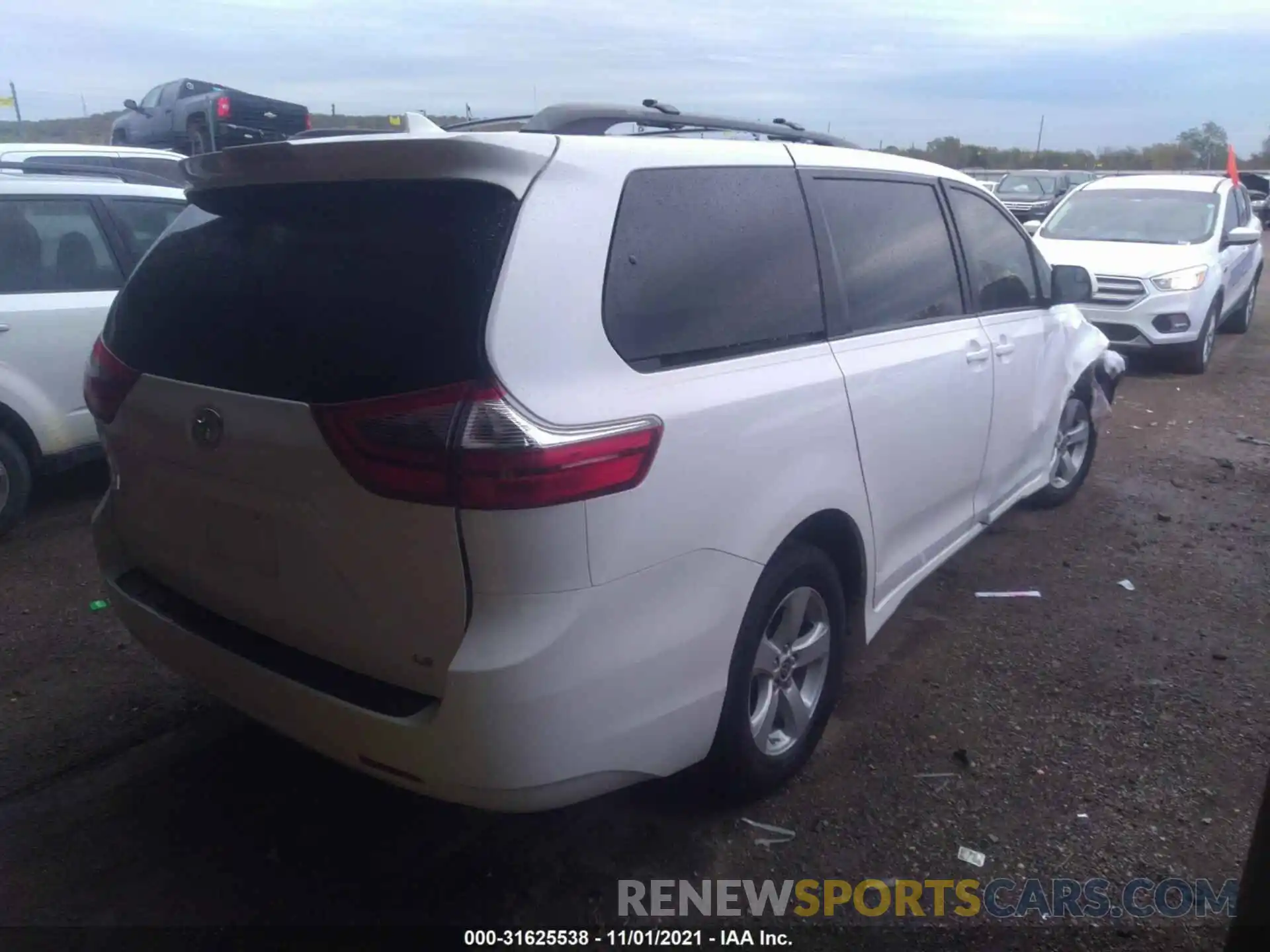 4 Фотография поврежденного автомобиля 5TDKZ3DC8LS077950 TOYOTA SIENNA 2020