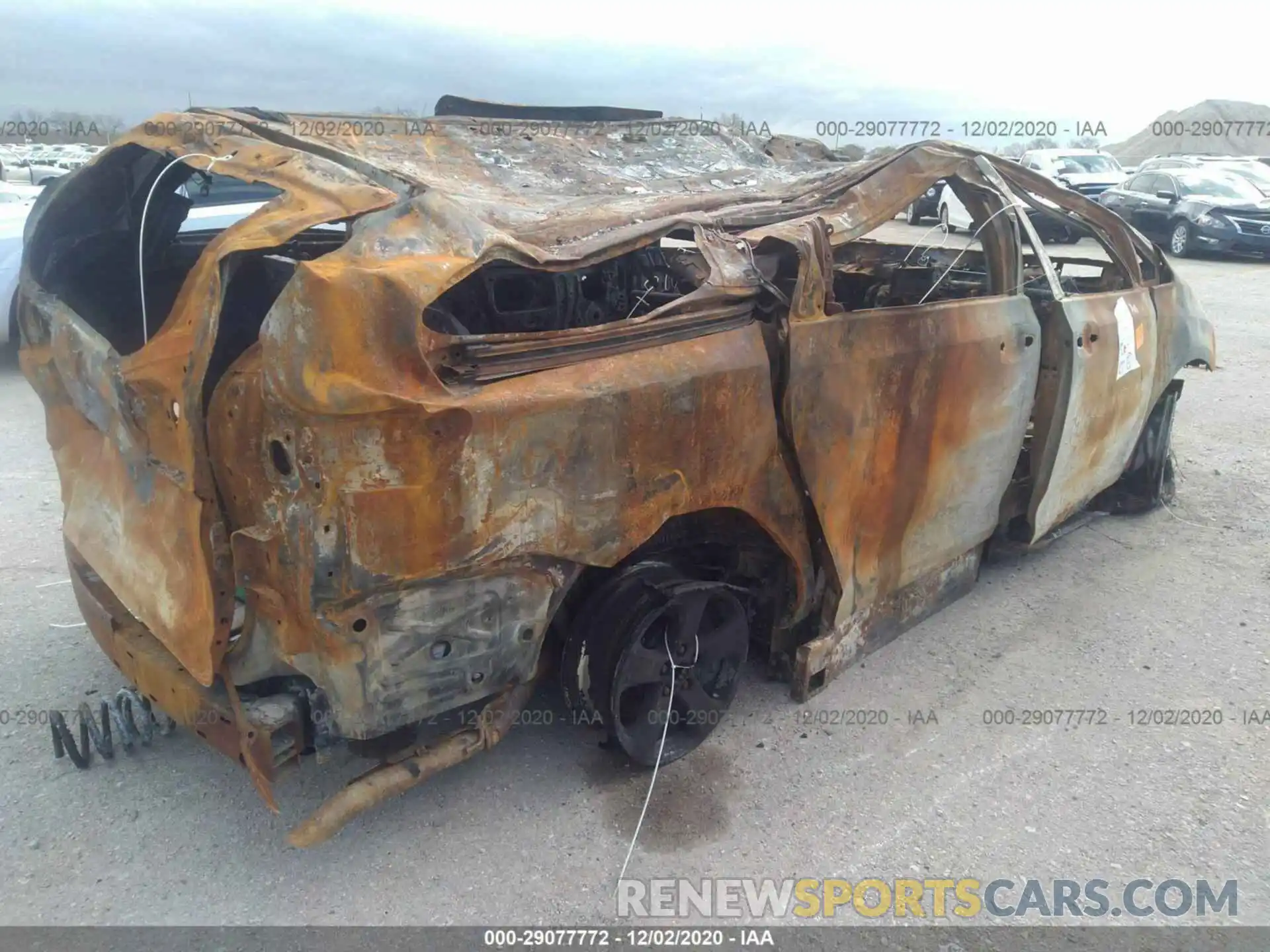 4 Фотография поврежденного автомобиля 5TDKZ3DC9LS032211 TOYOTA SIENNA 2020