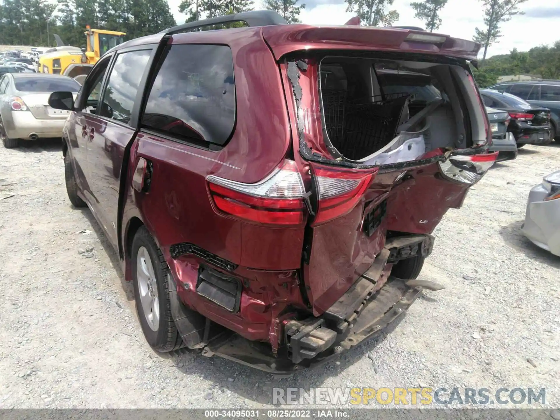 3 Фотография поврежденного автомобиля 5TDKZ3DC9LS050417 TOYOTA SIENNA 2020