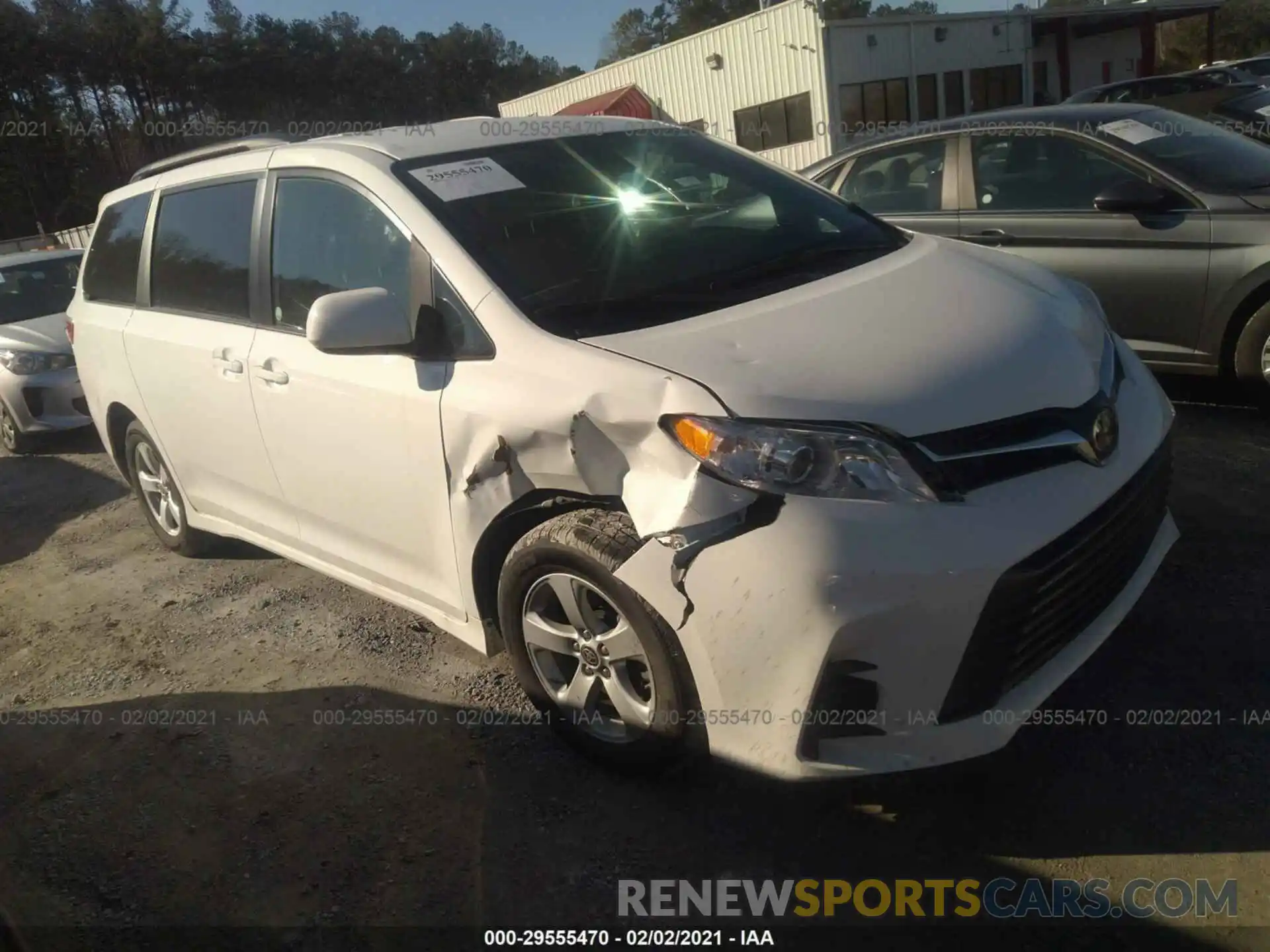 1 Photograph of a damaged car 5TDKZ3DC9LS058260 TOYOTA SIENNA 2020