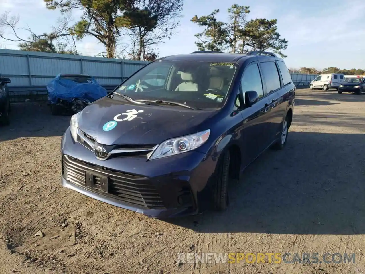 2 Фотография поврежденного автомобиля 5TDKZ3DC9LS079108 TOYOTA SIENNA 2020