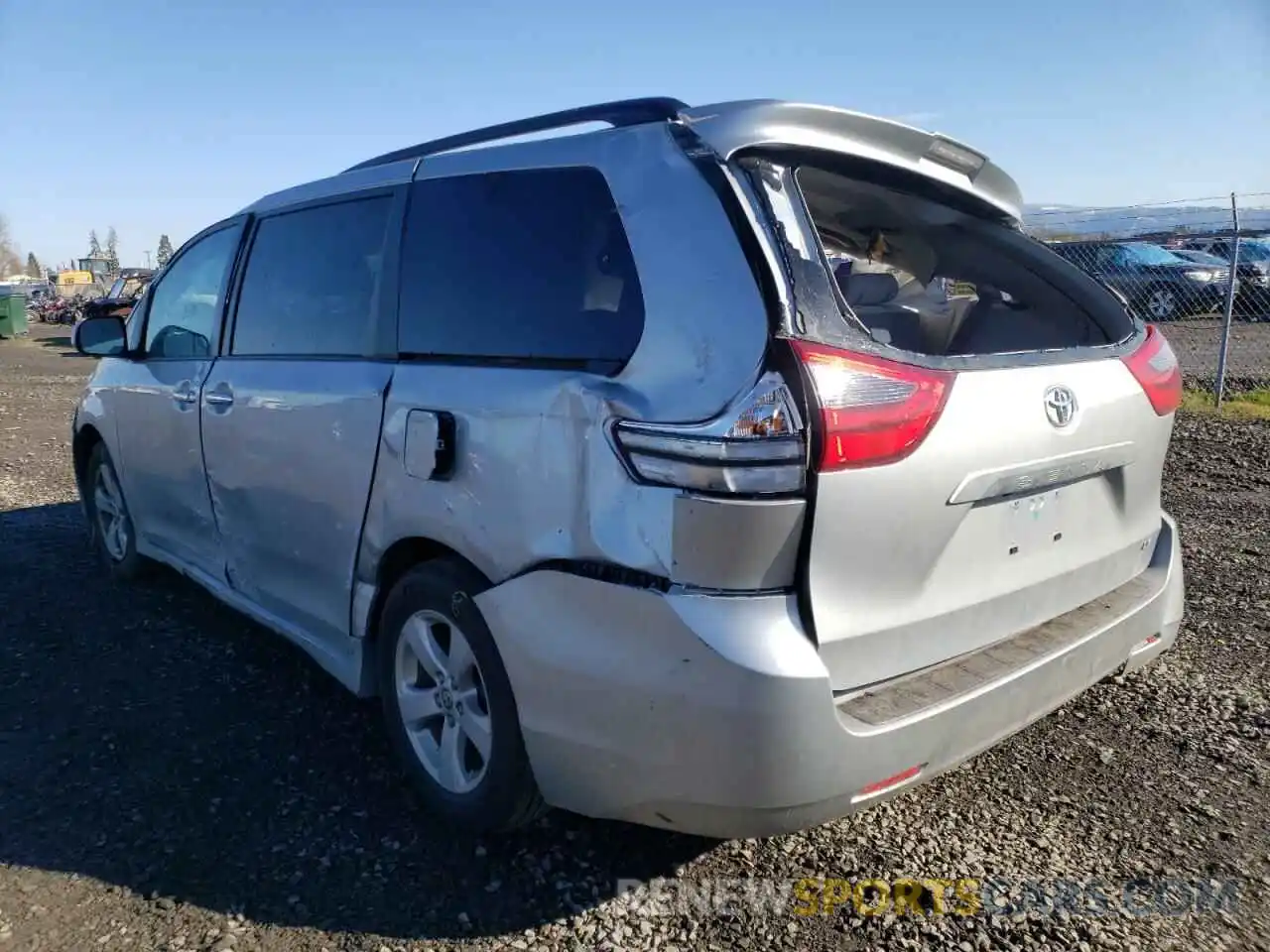 3 Фотография поврежденного автомобиля 5TDKZ3DC9LS079514 TOYOTA SIENNA 2020