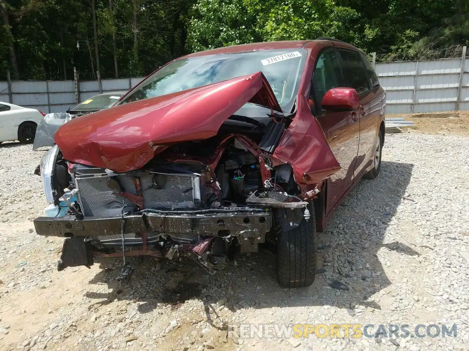 2 Photograph of a damaged car 5TDKZ3DCXLS023288 TOYOTA SIENNA 2020