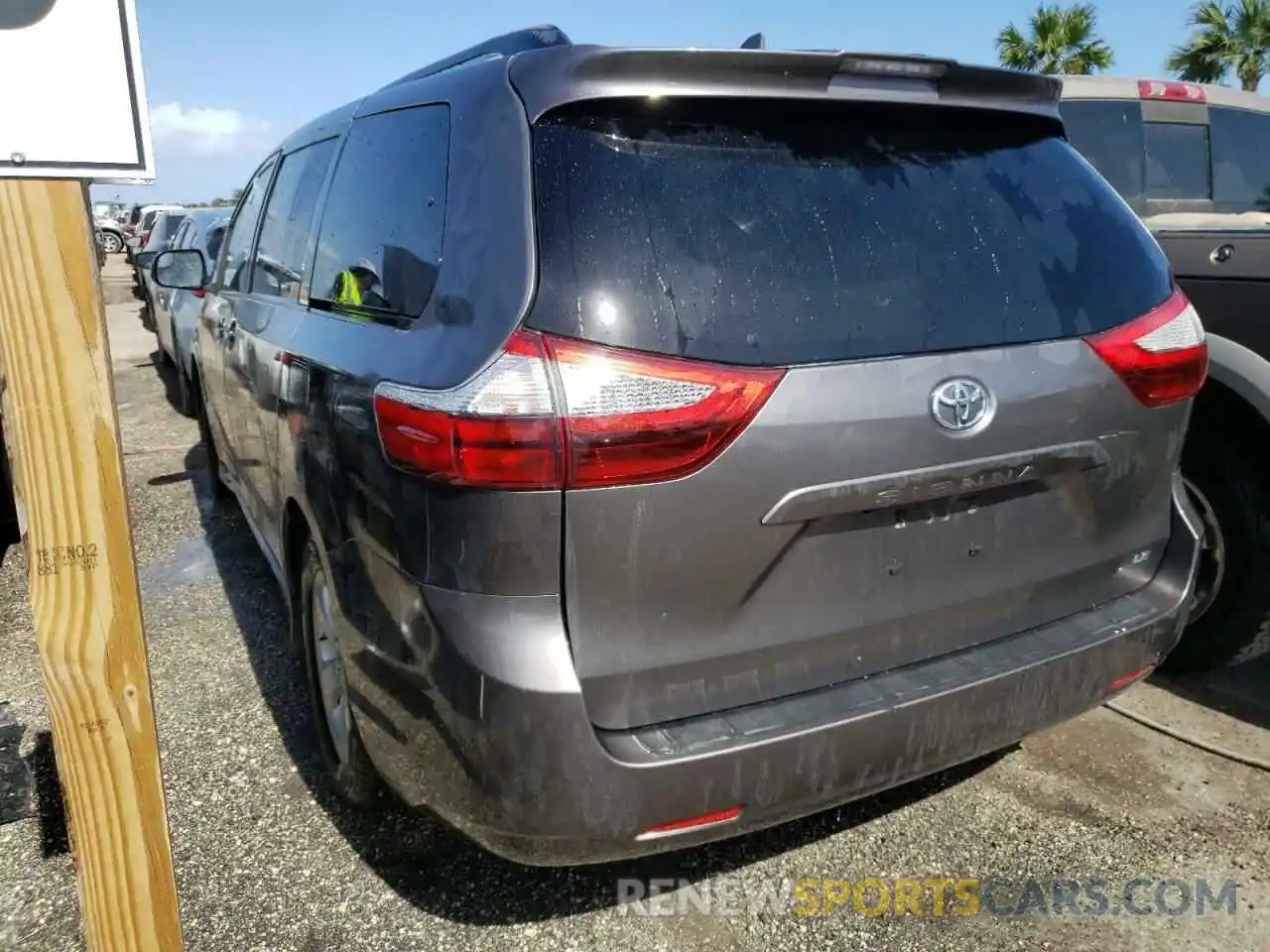 3 Photograph of a damaged car 5TDKZ3DCXLS029169 TOYOTA SIENNA 2020