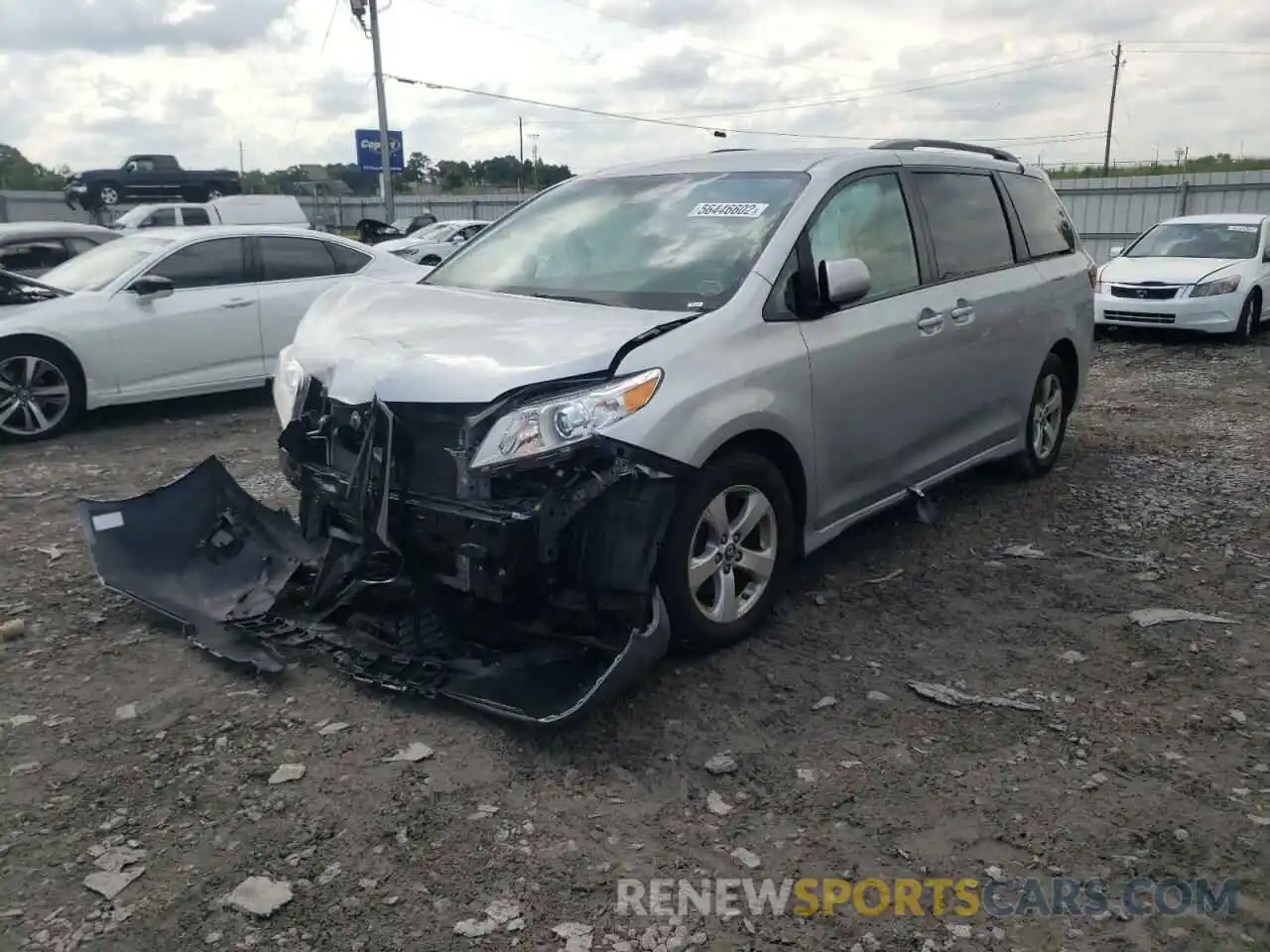 2 Фотография поврежденного автомобиля 5TDKZ3DCXLS052368 TOYOTA SIENNA 2020