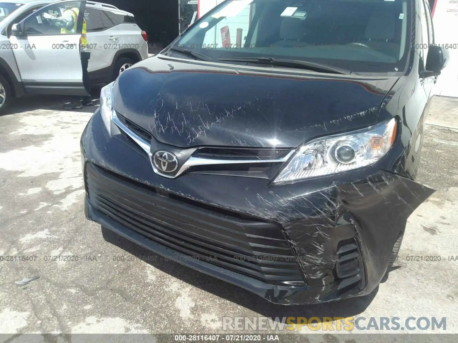 6 Photograph of a damaged car 5TDKZ3DCXLS055559 TOYOTA SIENNA 2020