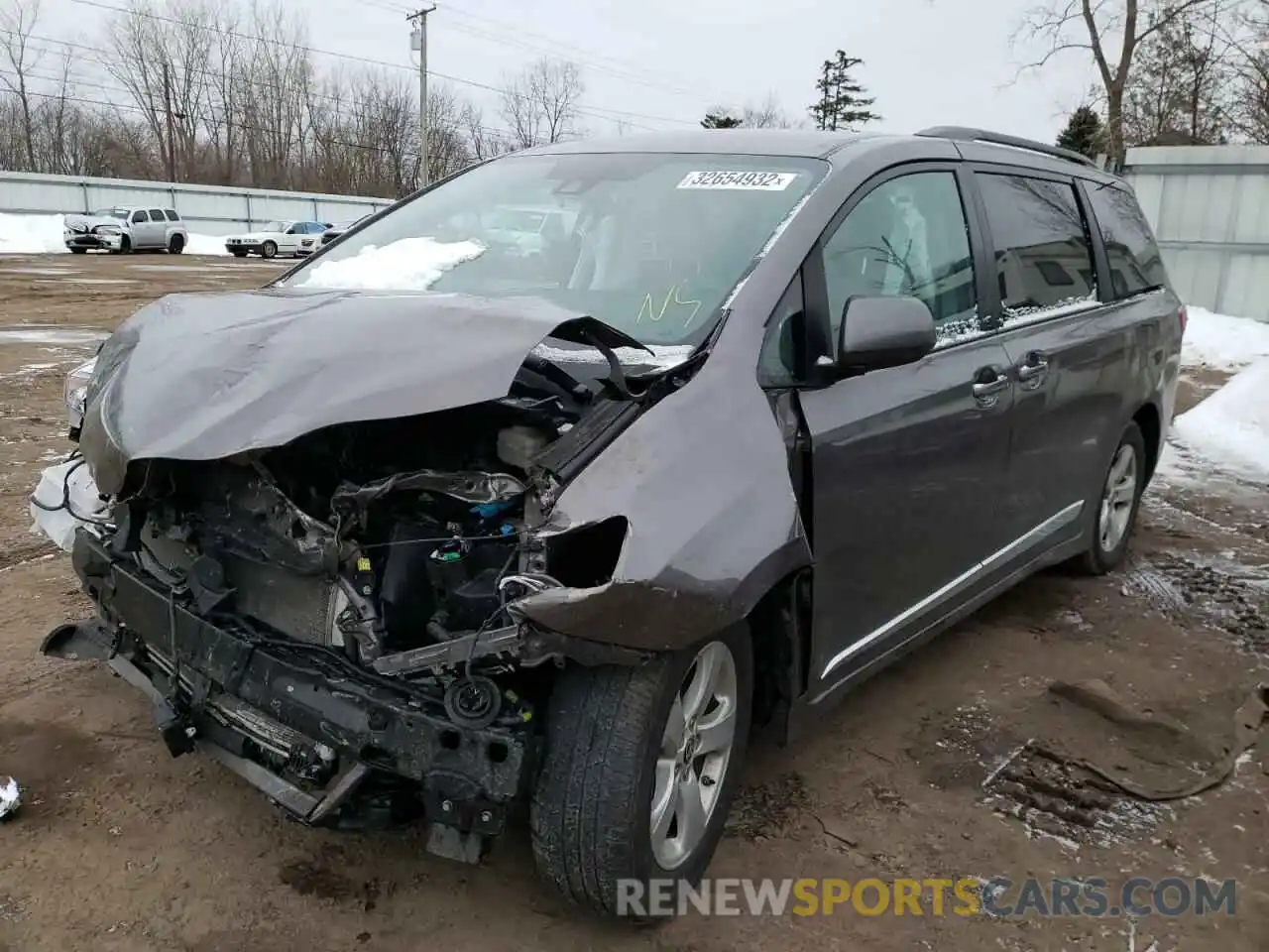 2 Photograph of a damaged car 5TDKZ3DCXLS074113 TOYOTA SIENNA 2020