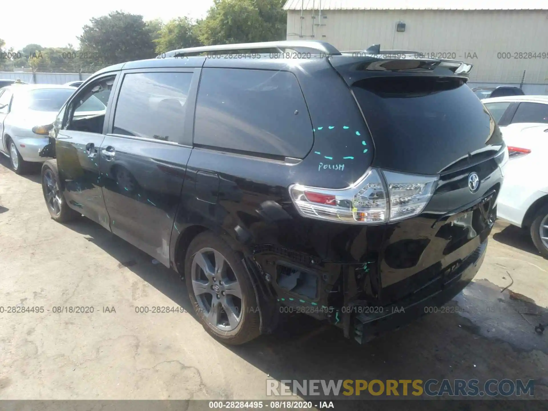 3 Фотография поврежденного автомобиля 5TDXZ3DC4LS034163 TOYOTA SIENNA 2020