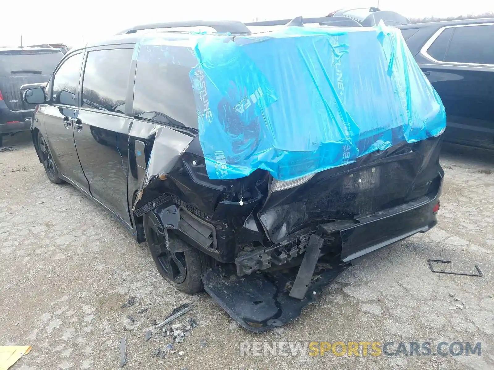 3 Фотография поврежденного автомобиля 5TDXZ3DC5LS027013 TOYOTA SIENNA 2020