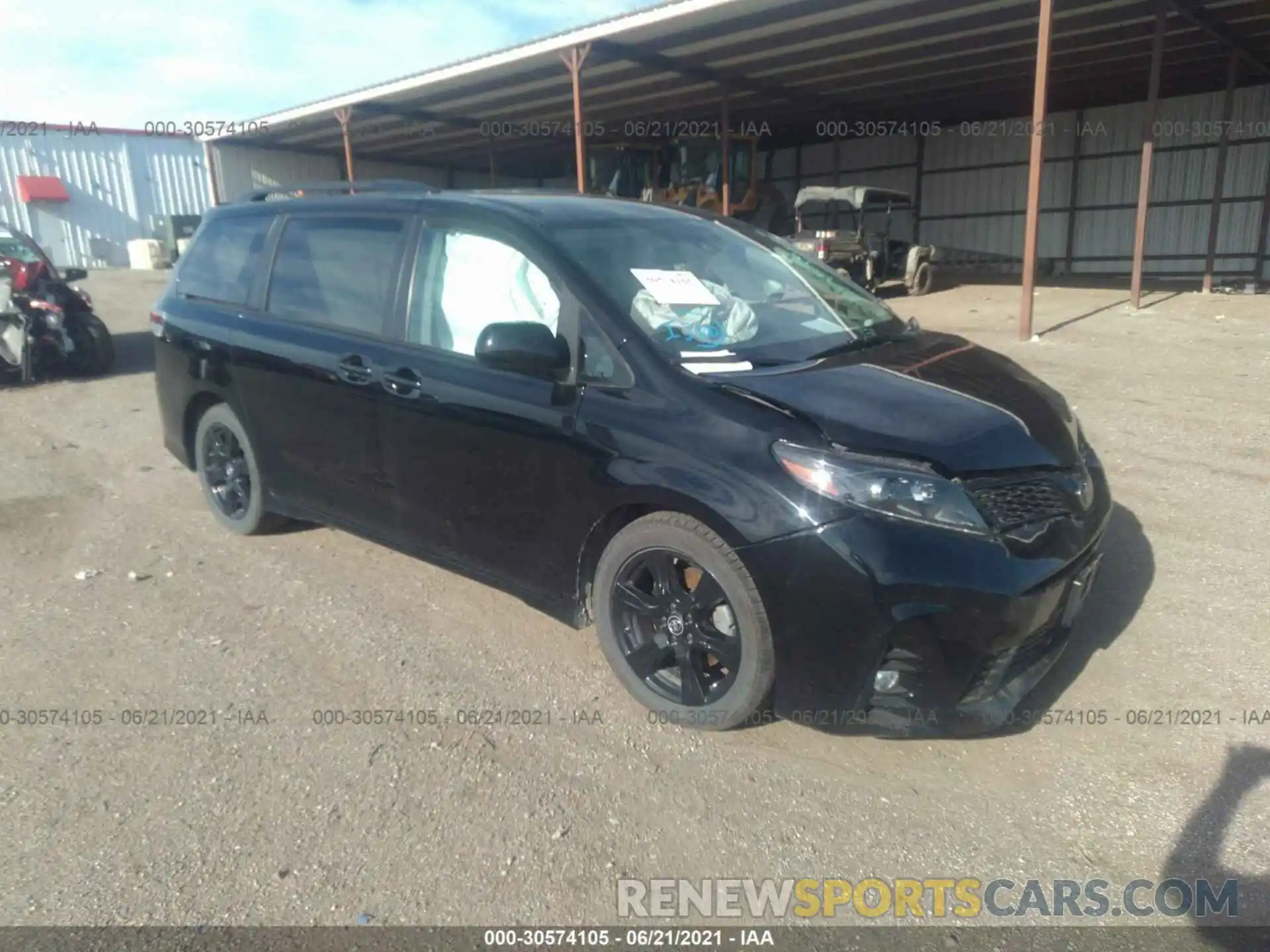 1 Photograph of a damaged car 5TDXZ3DC7LS023044 TOYOTA SIENNA 2020