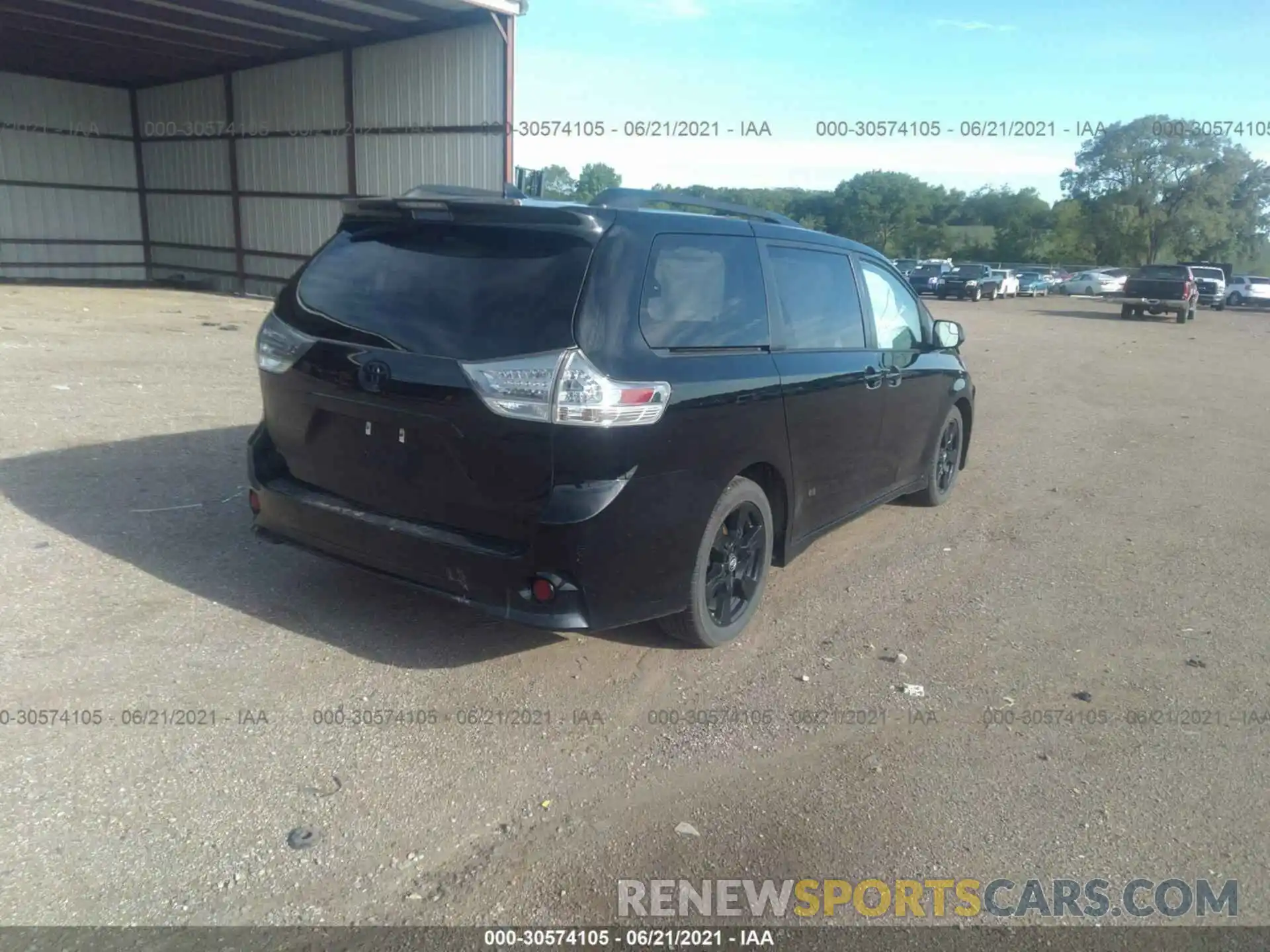 4 Фотография поврежденного автомобиля 5TDXZ3DC7LS023044 TOYOTA SIENNA 2020