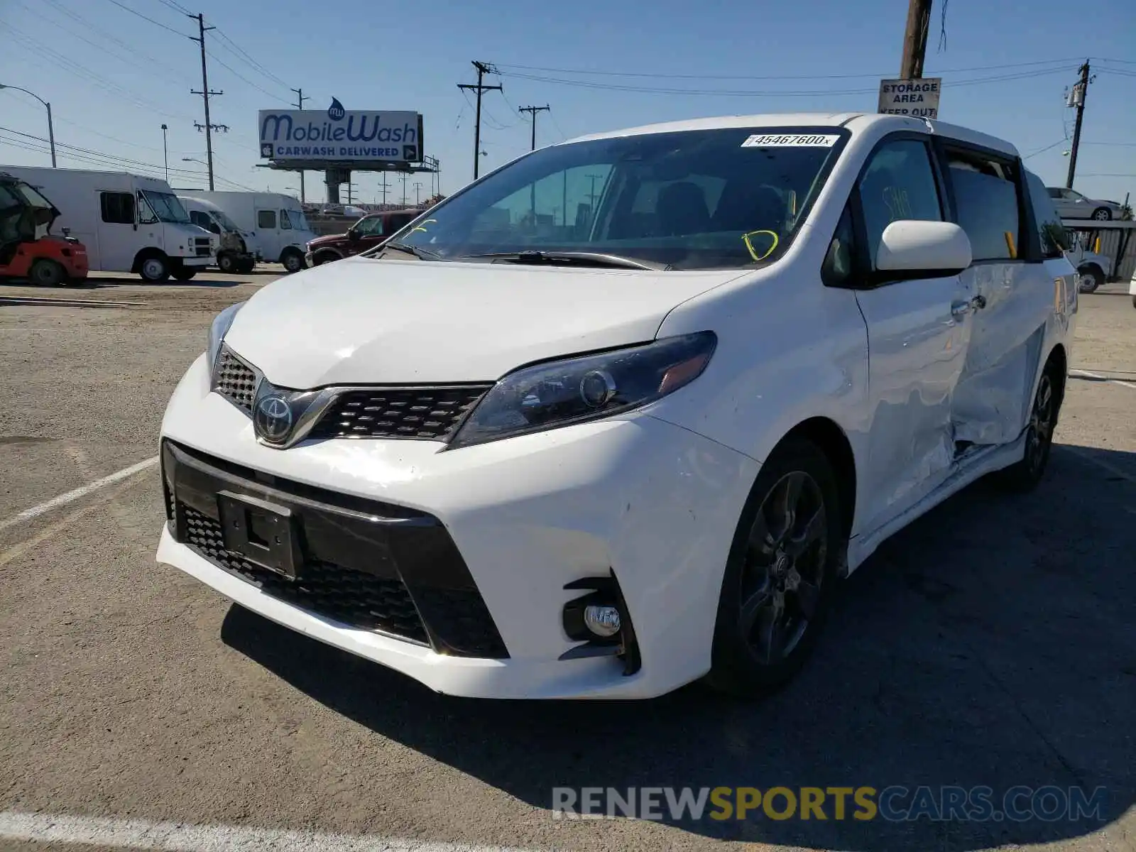 2 Photograph of a damaged car 5TDXZ3DC7LS058604 TOYOTA SIENNA 2020