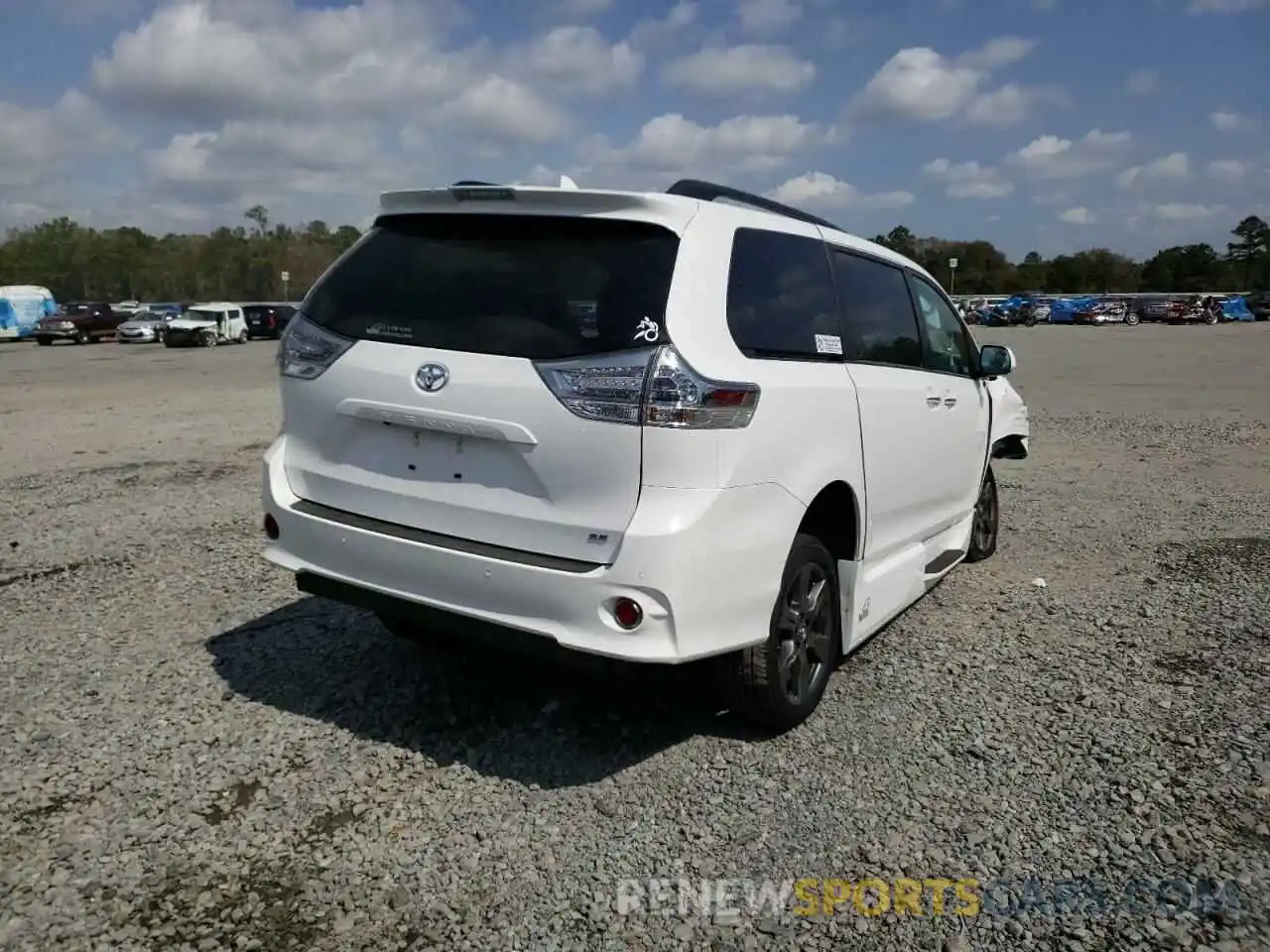 4 Фотография поврежденного автомобиля 5TDXZ3DC8LS034392 TOYOTA SIENNA 2020